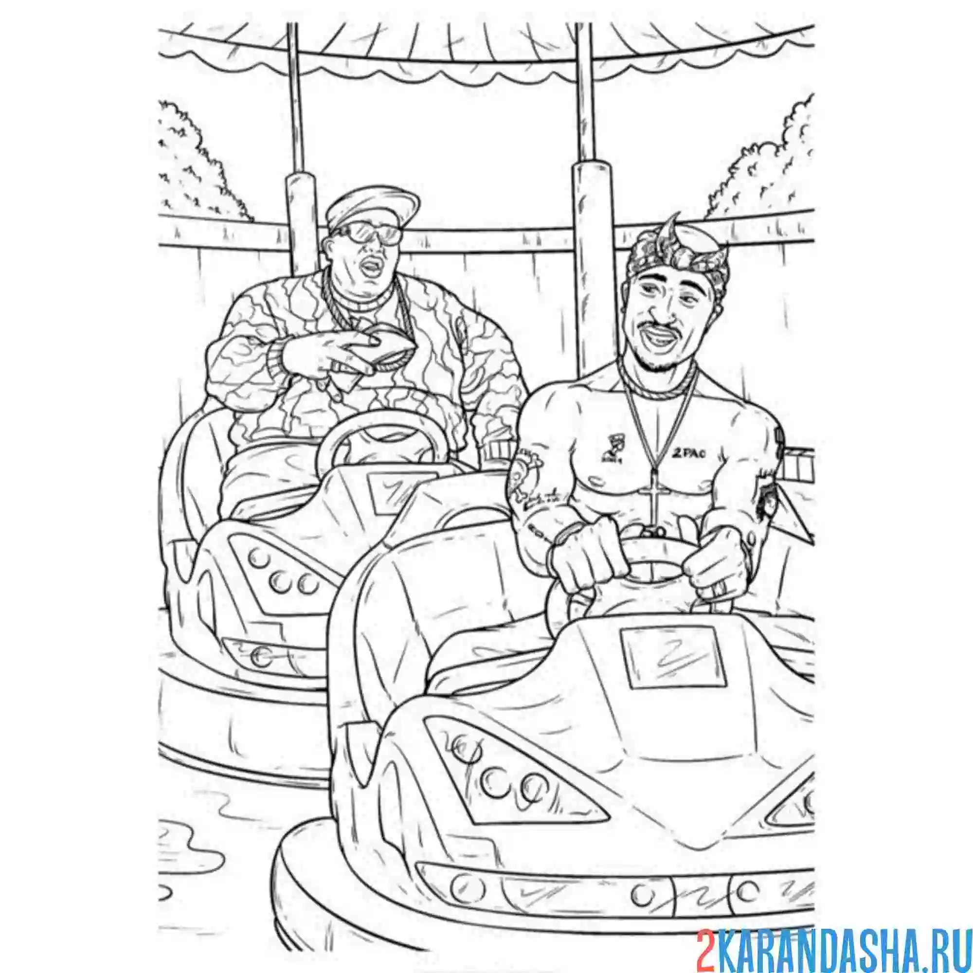 Раскраска гта (gta) катание на машинках