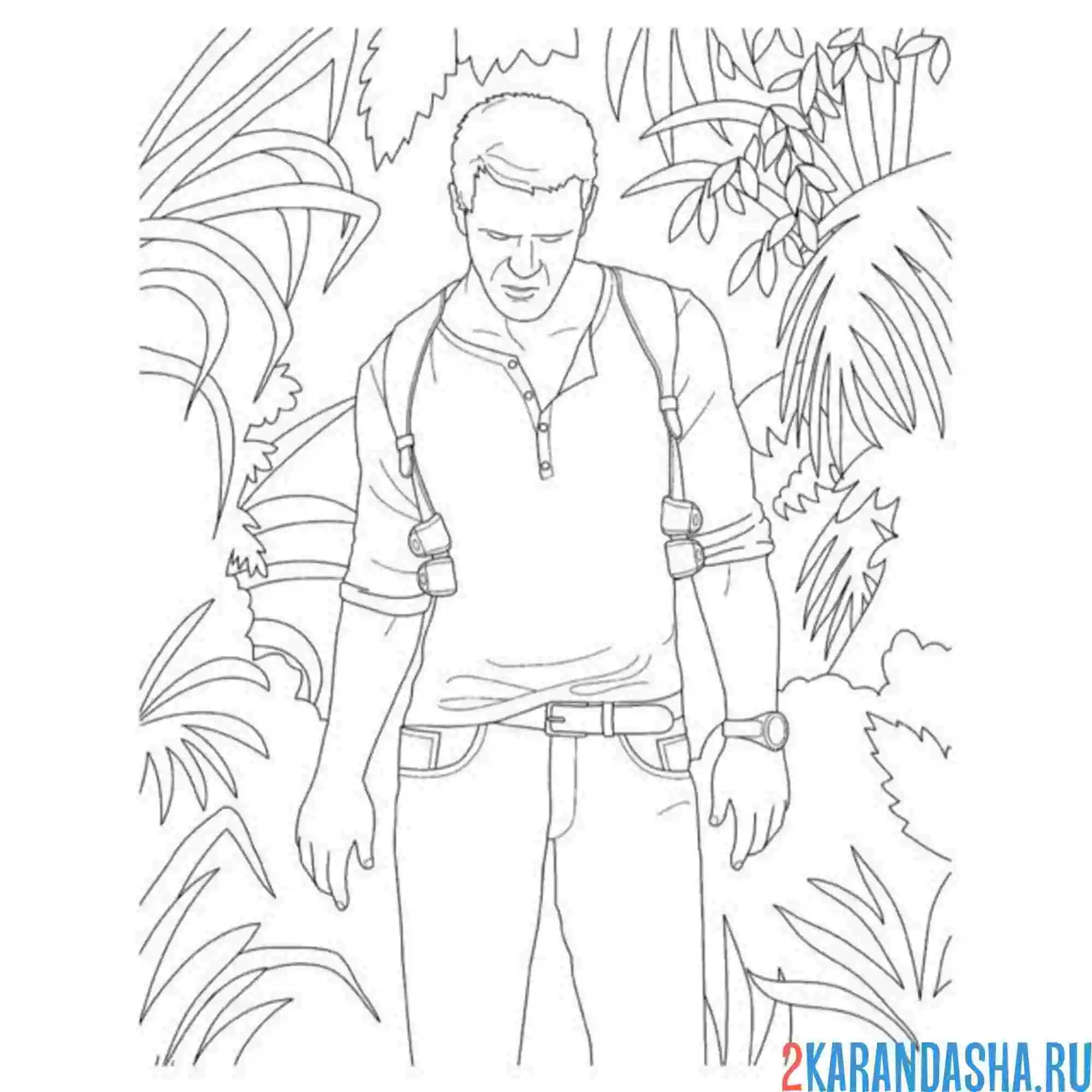 Раскраска гта (gta) персонаж