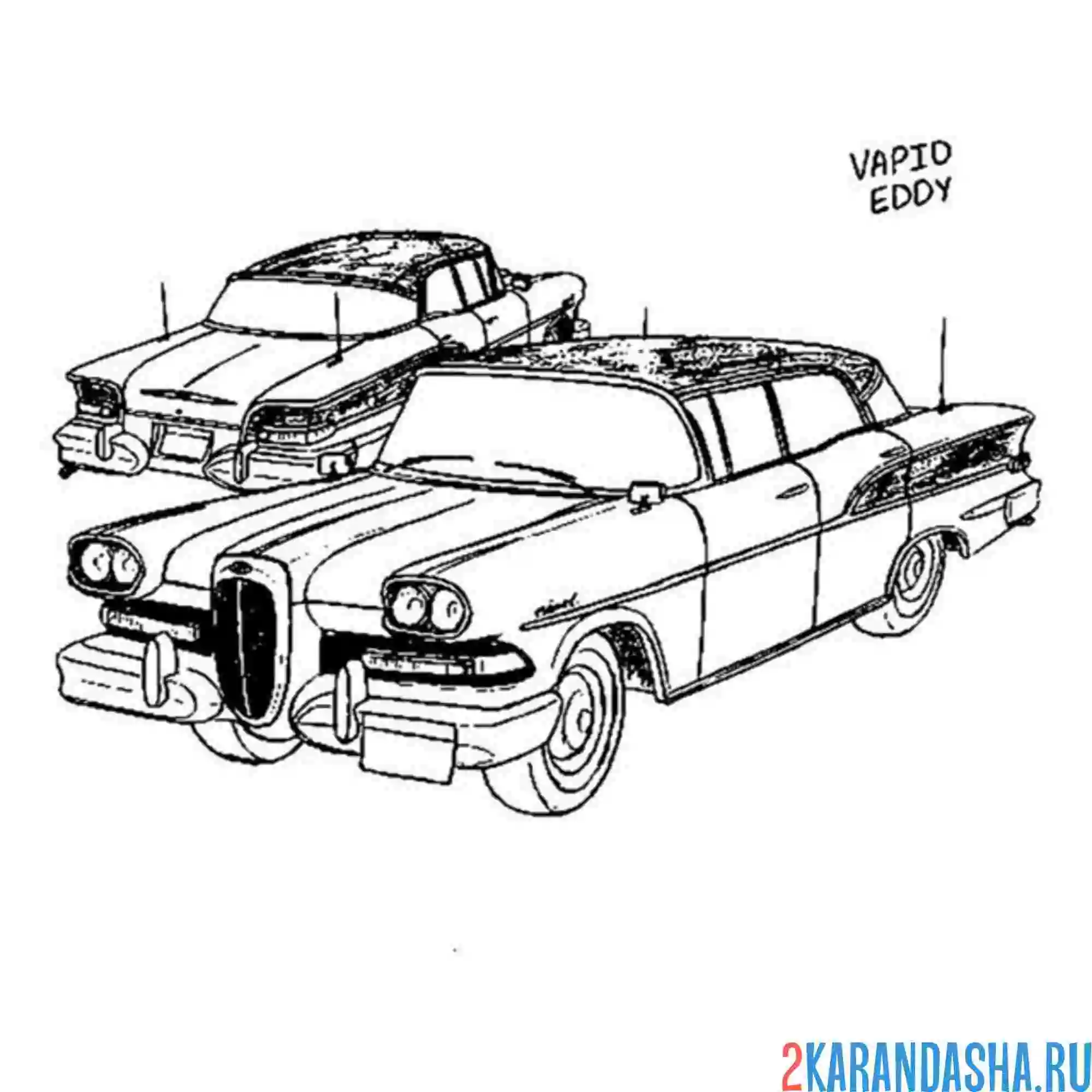 Раскраска vapid машина гта