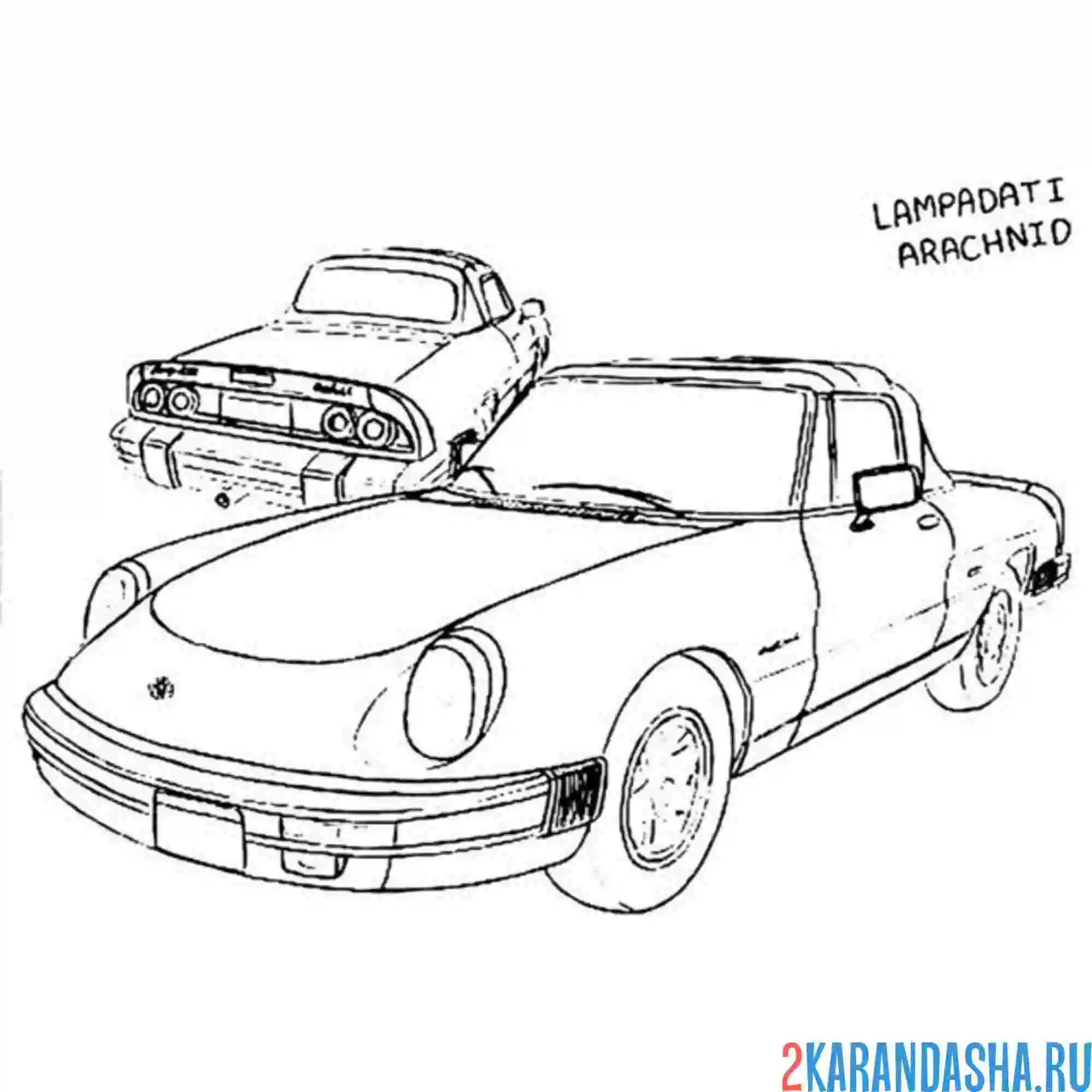 Раскраска ретро авто гта (gta)