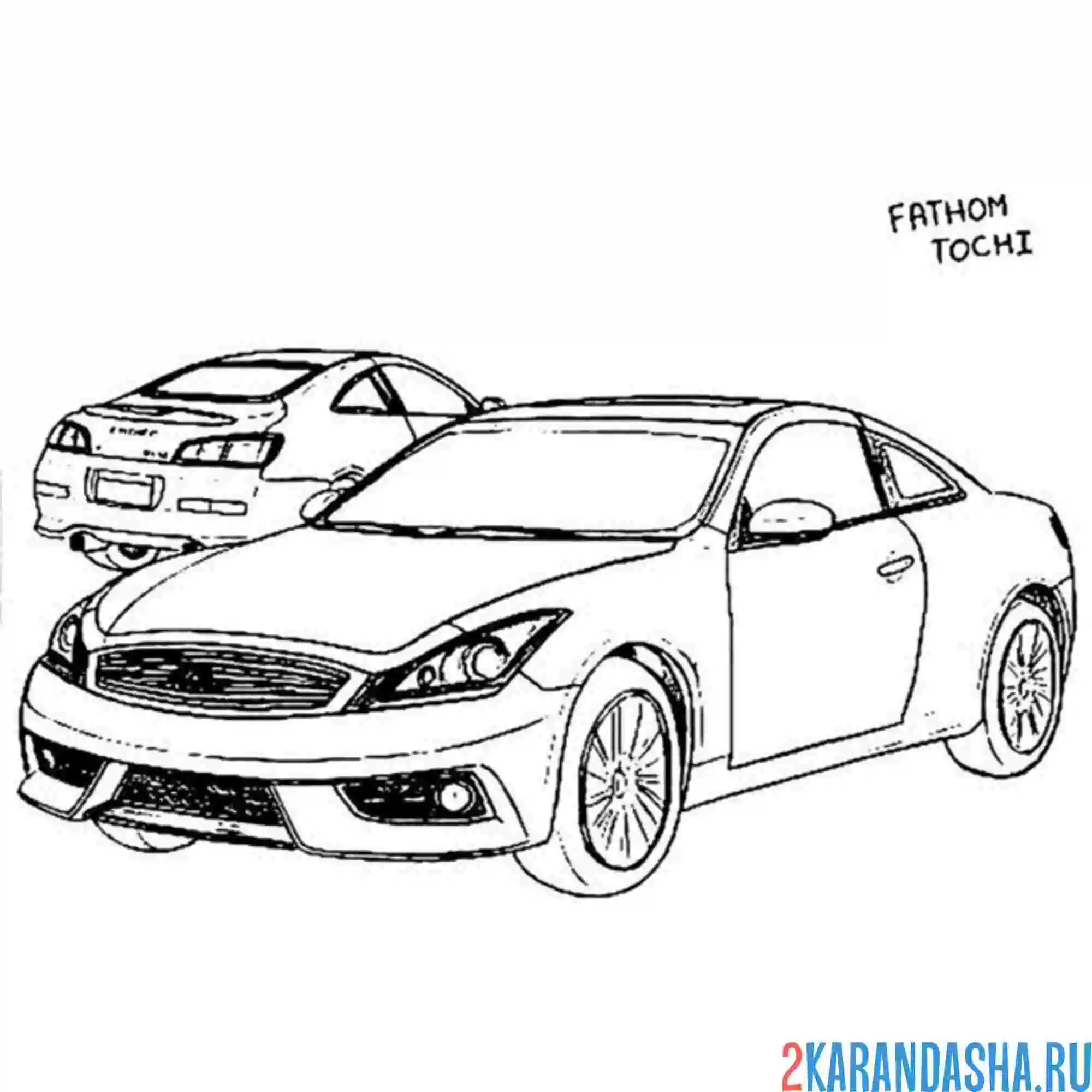 Раскраска быстрая машина гта (gta)
