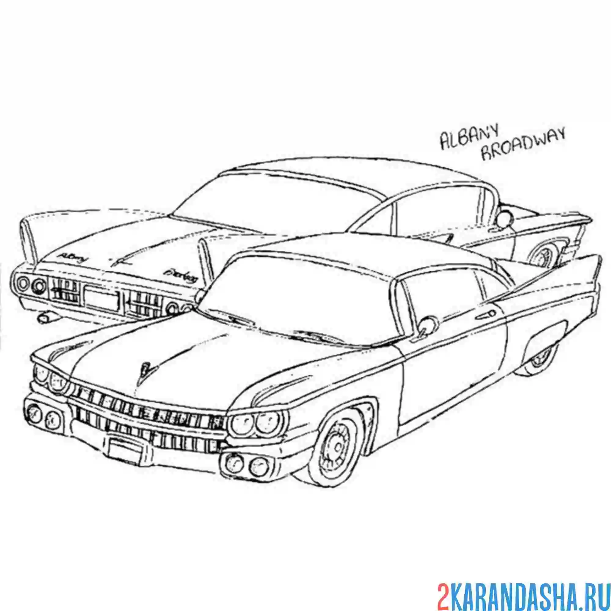 Раскраска ретро тачка из гта (gta)