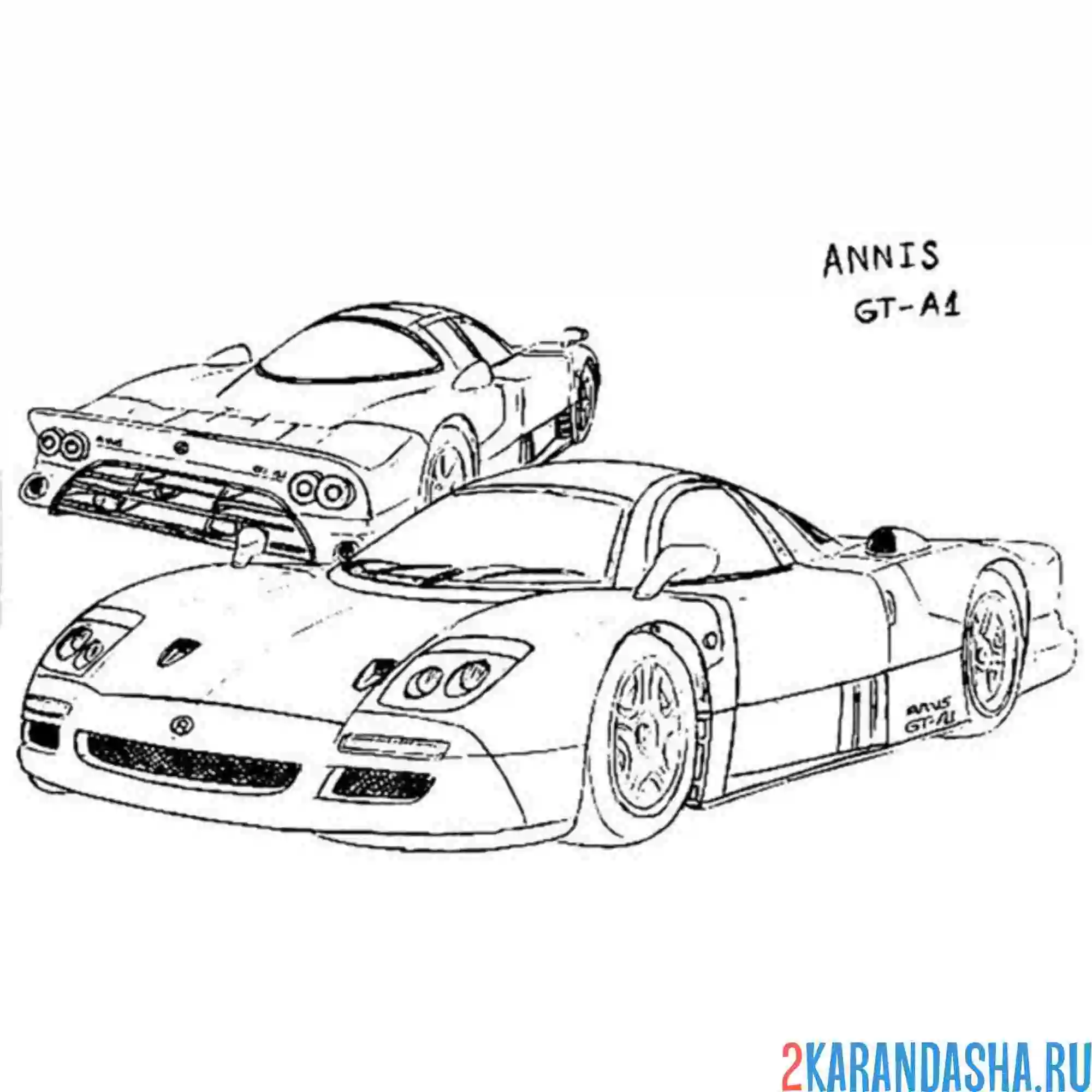 Раскраска спорткар из гта (gta)
