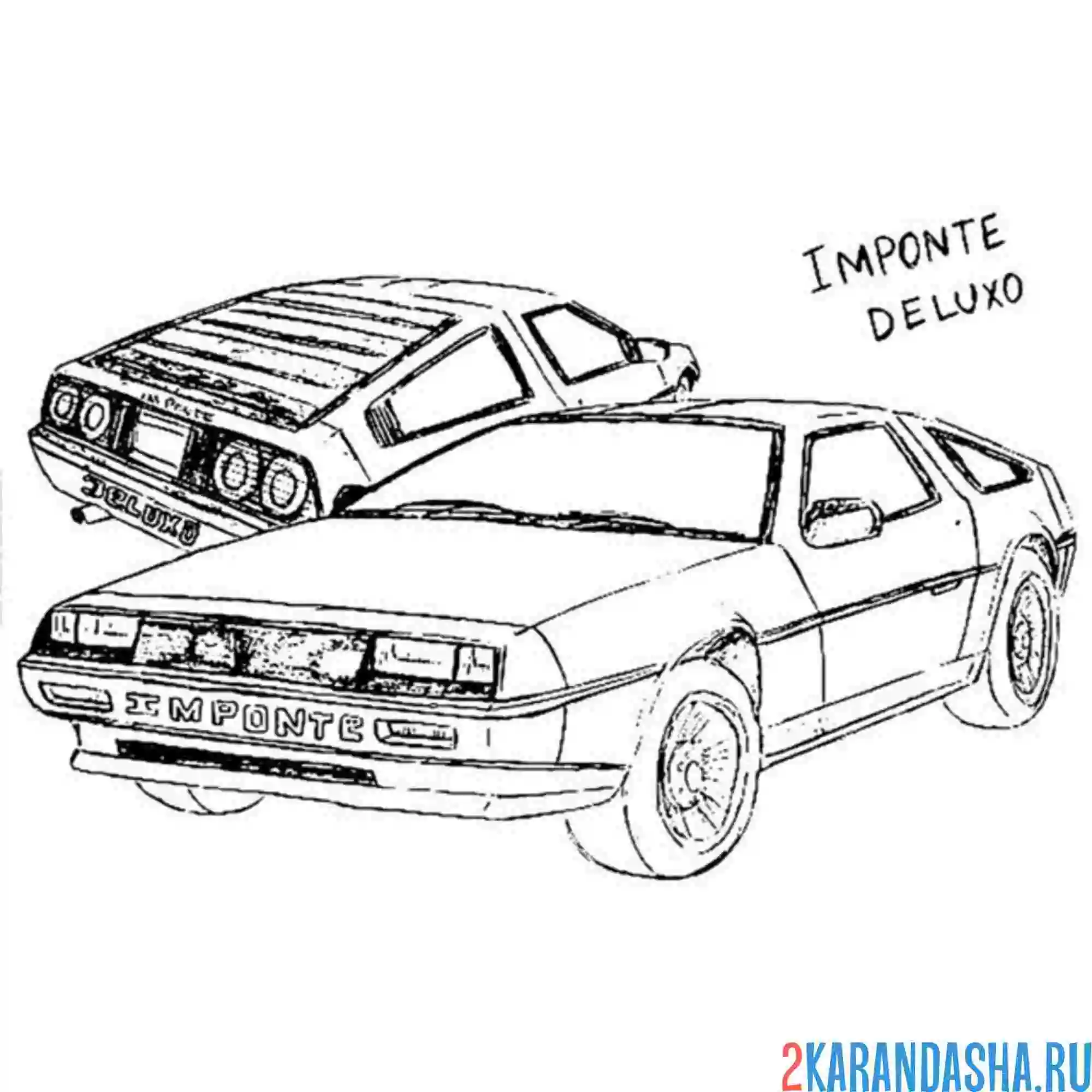 Раскраска авто ретро гта (gta)