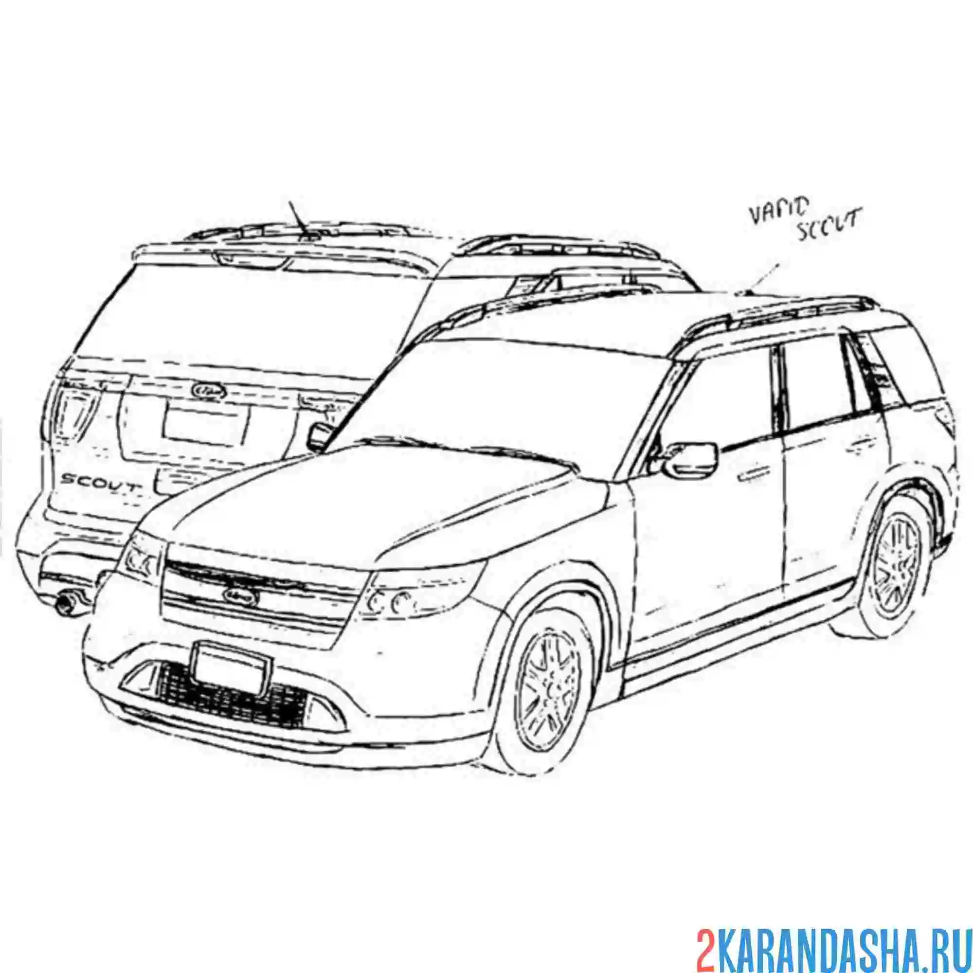 Раскраска городская машина гта (gta)