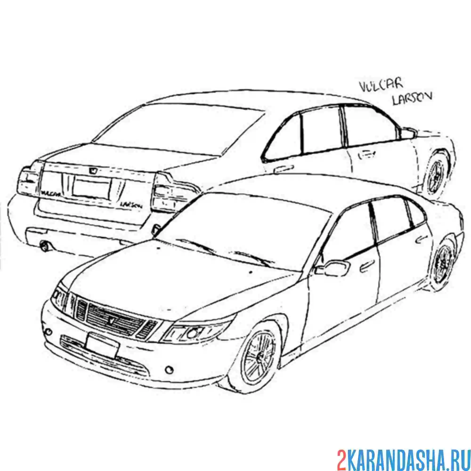 Раскраска машина гта (gta) городская