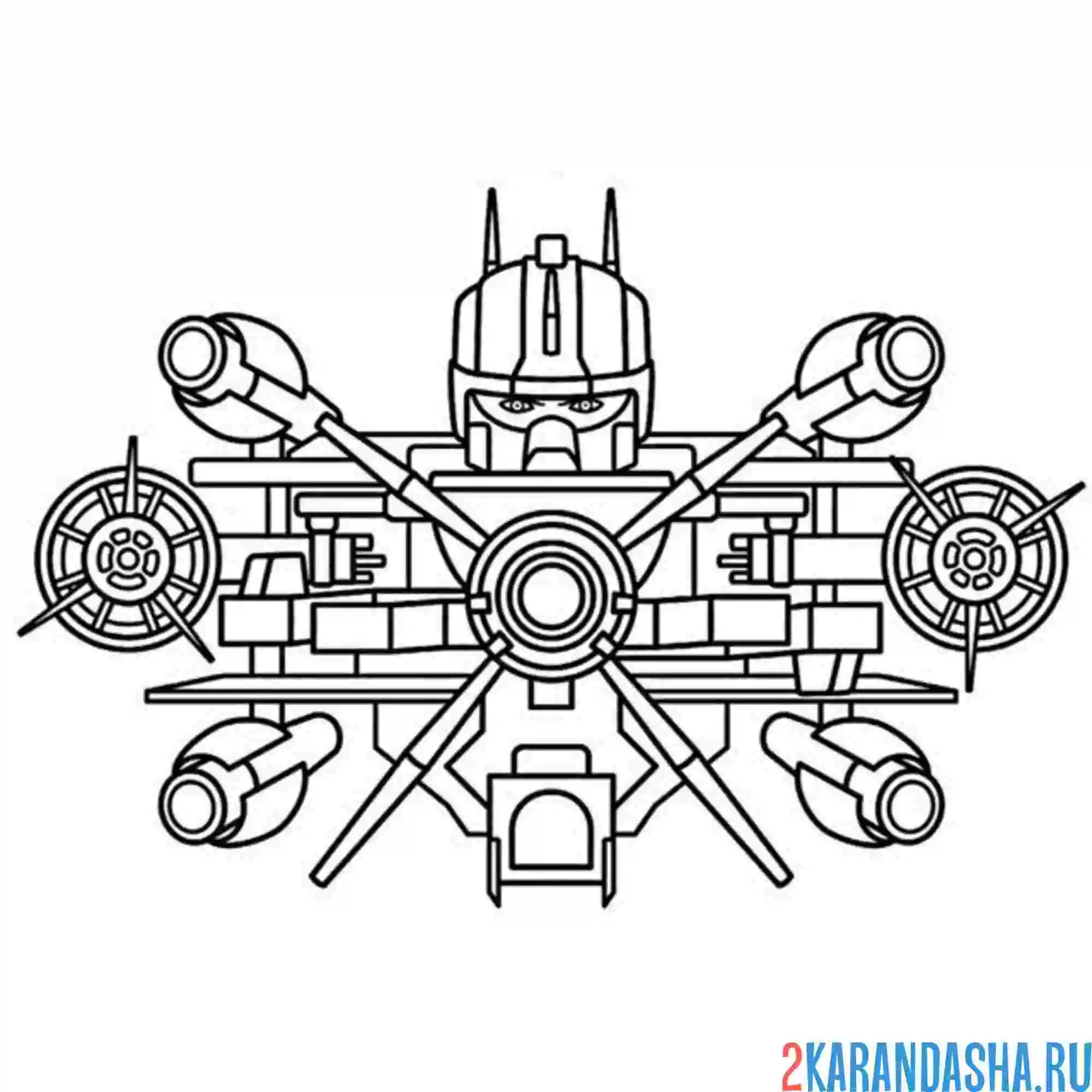 Раскраска деструктор астро туалет