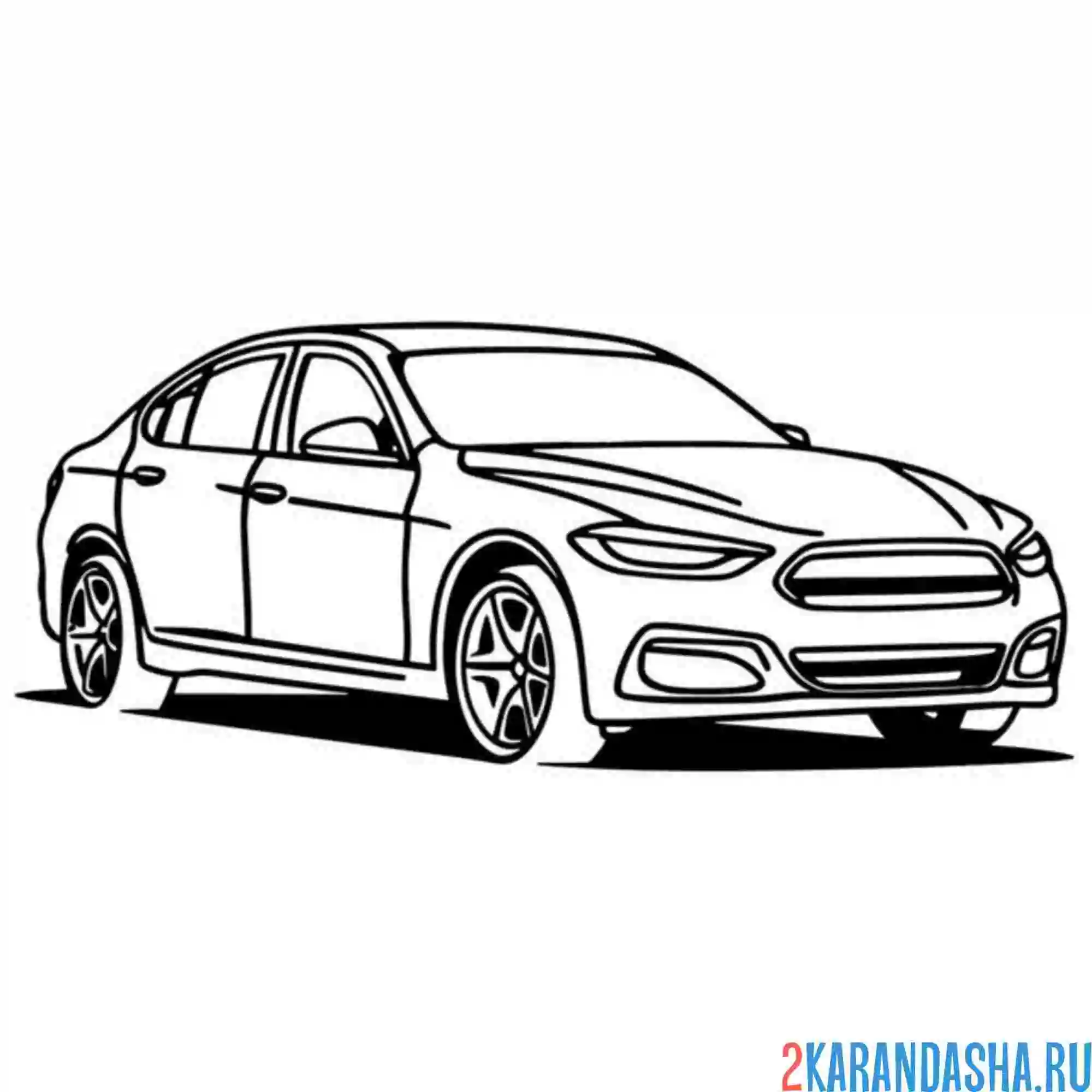 Раскраска такси премиум класса