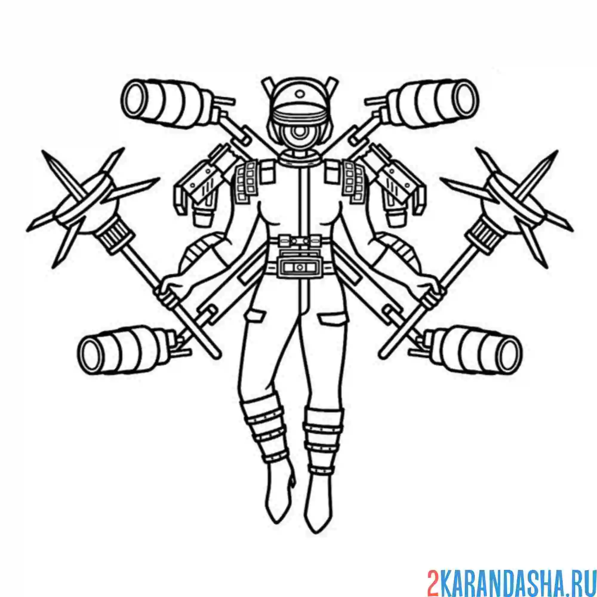 Раскраска upgraded camerawoman