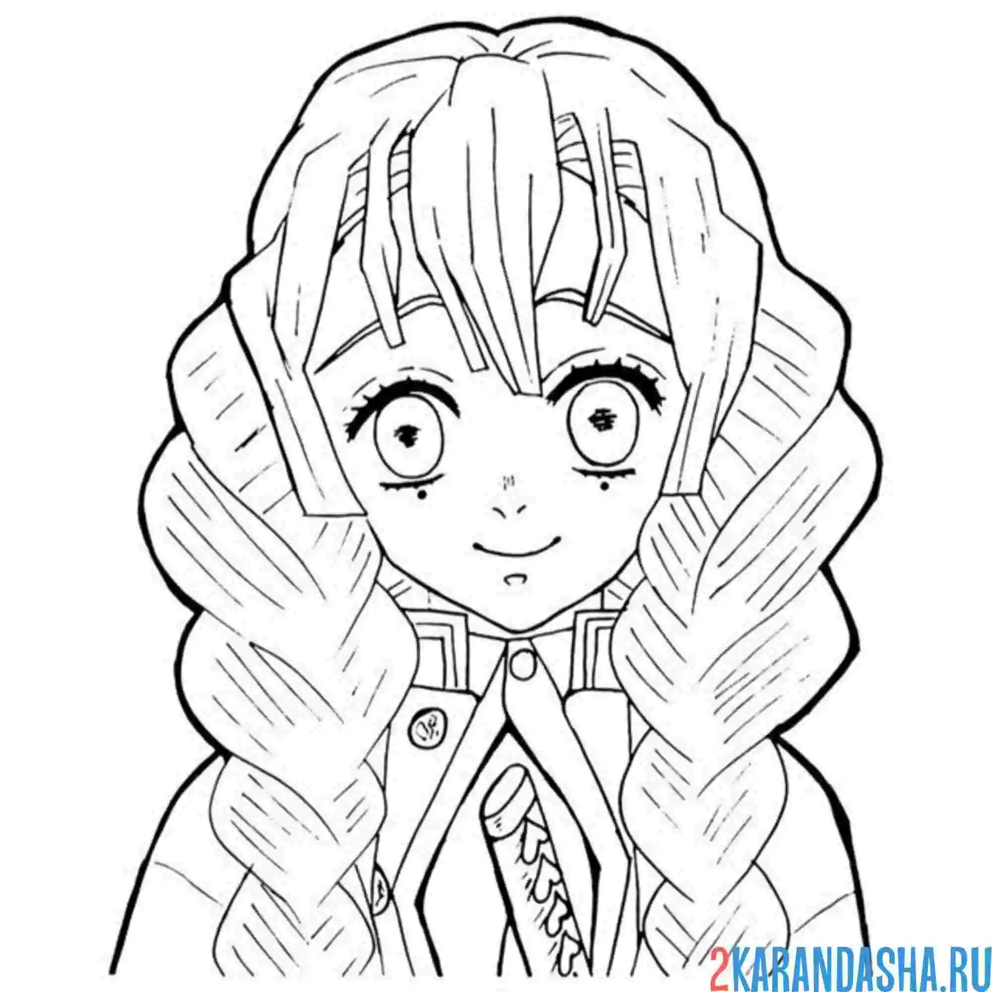 Раскраска mitsuri kanjori