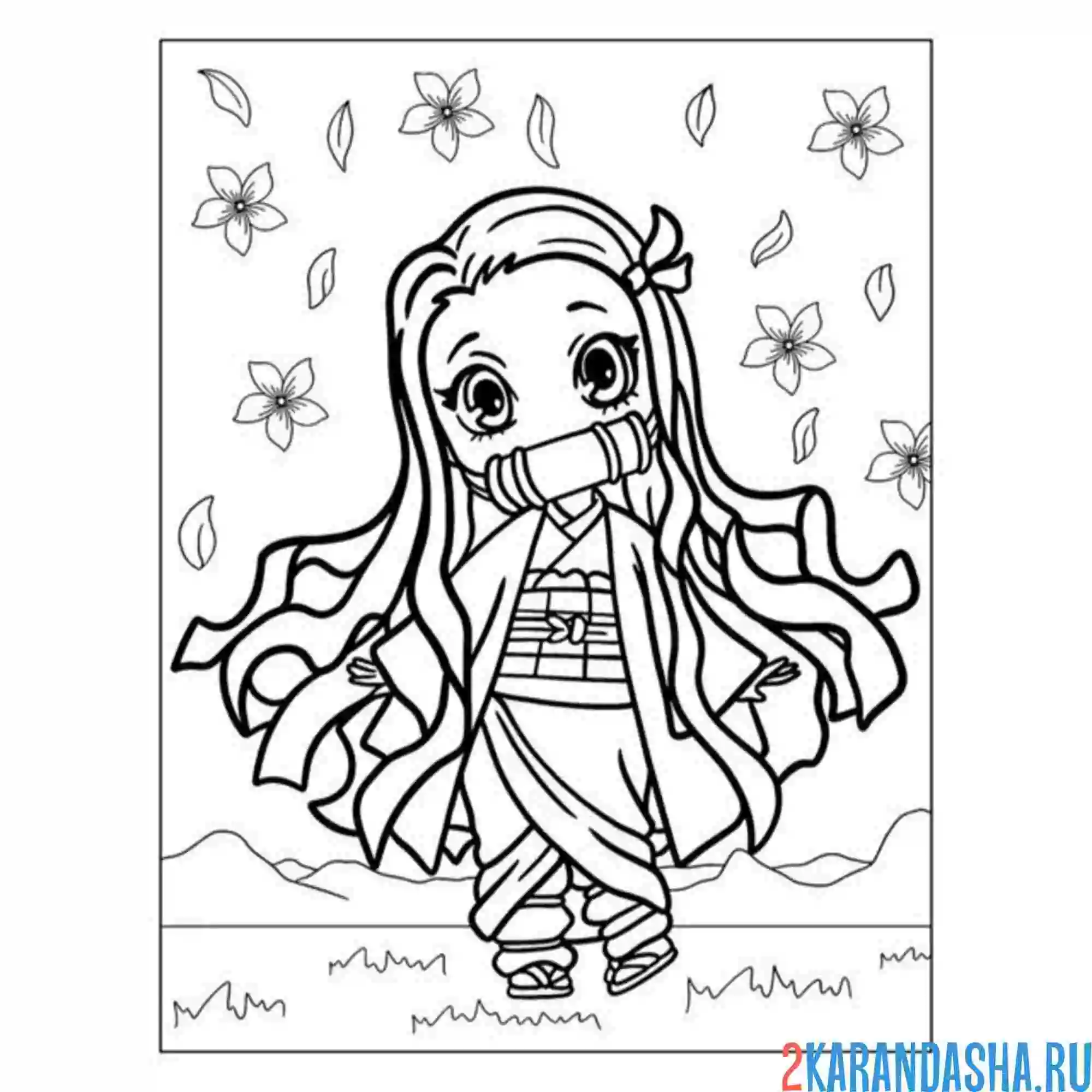 Раскраска kanao tsuyuri