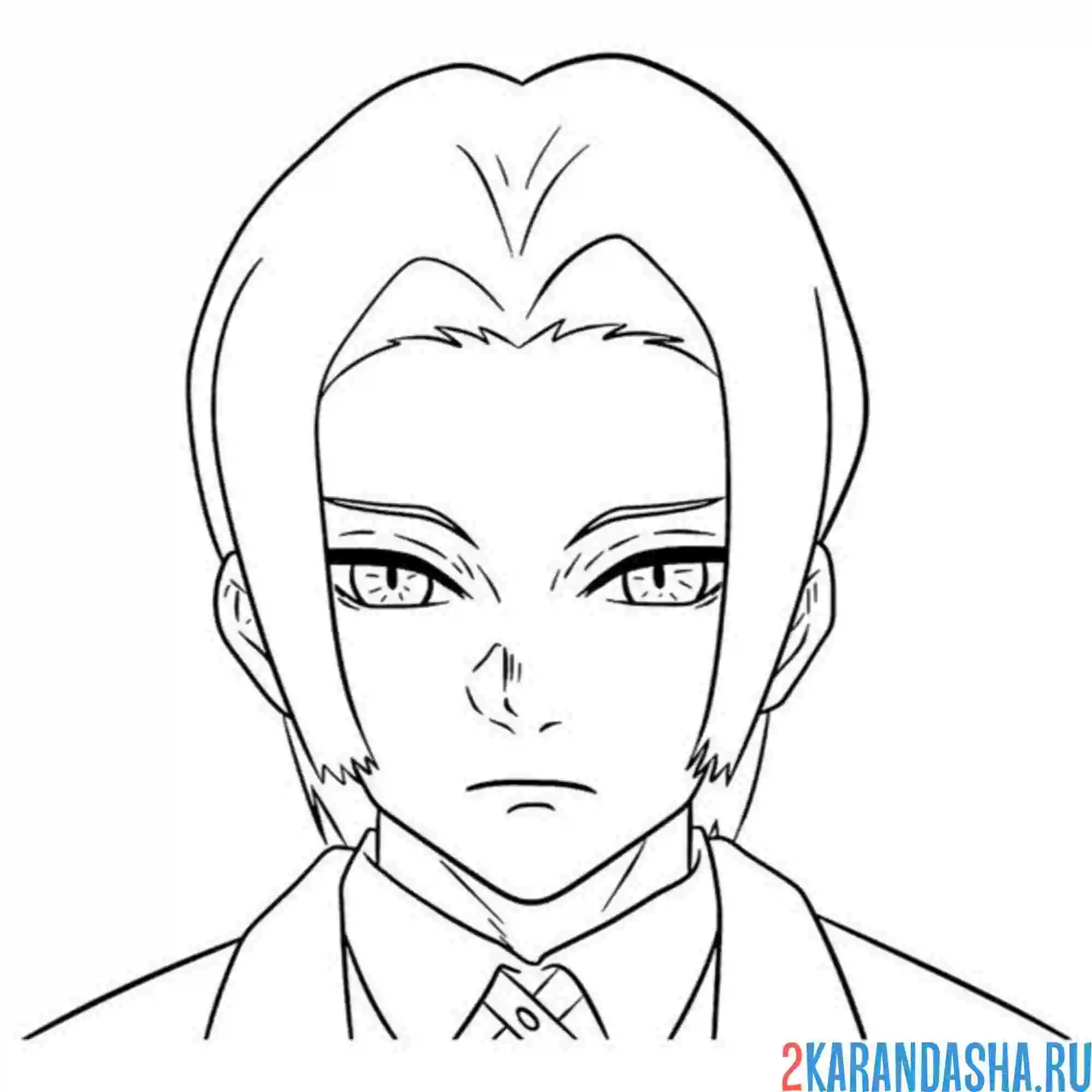 Раскраска музан клинок рассекающий демонов