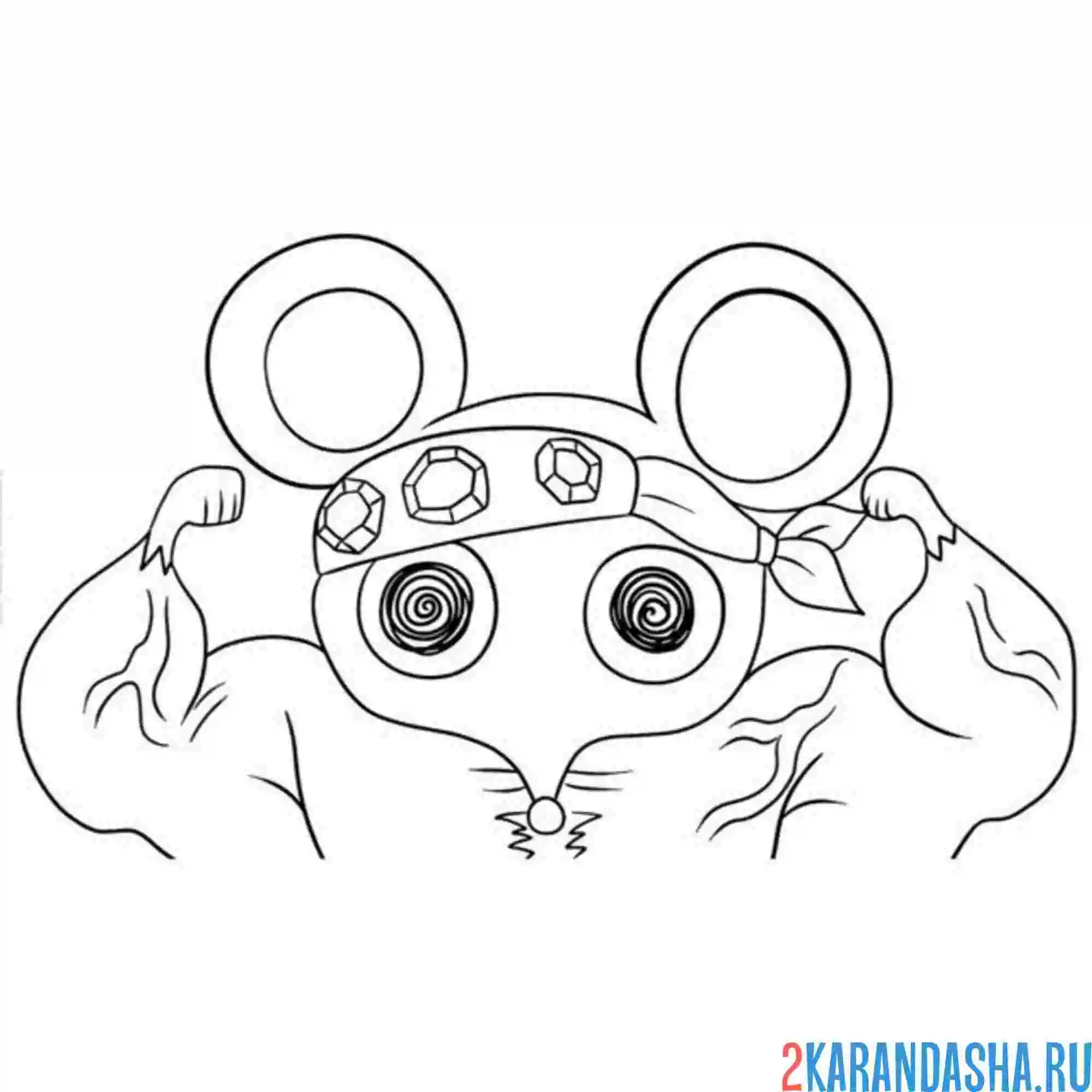 Раскраска shinu buff mice клинок рассекающий демонов