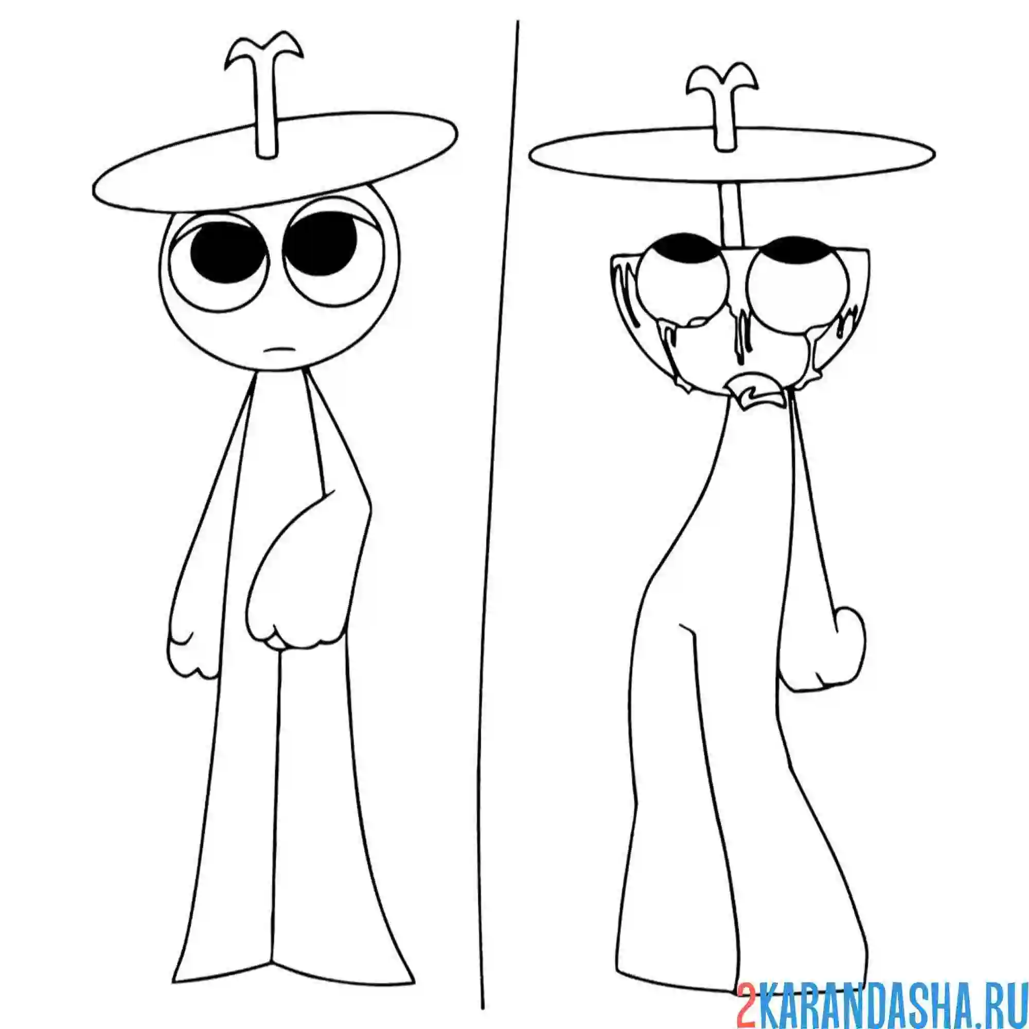 Раскраска спрунки разный сильвер