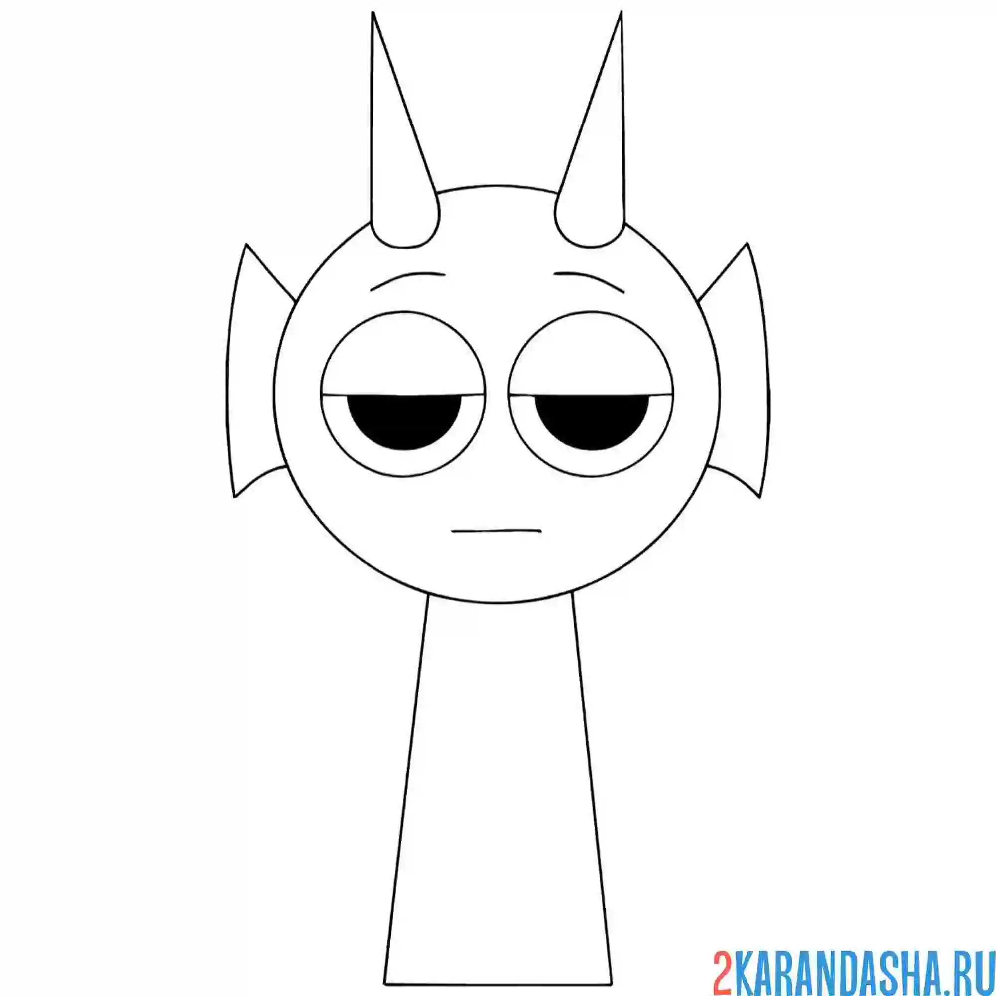 Раскраска red (raddy) спрунки