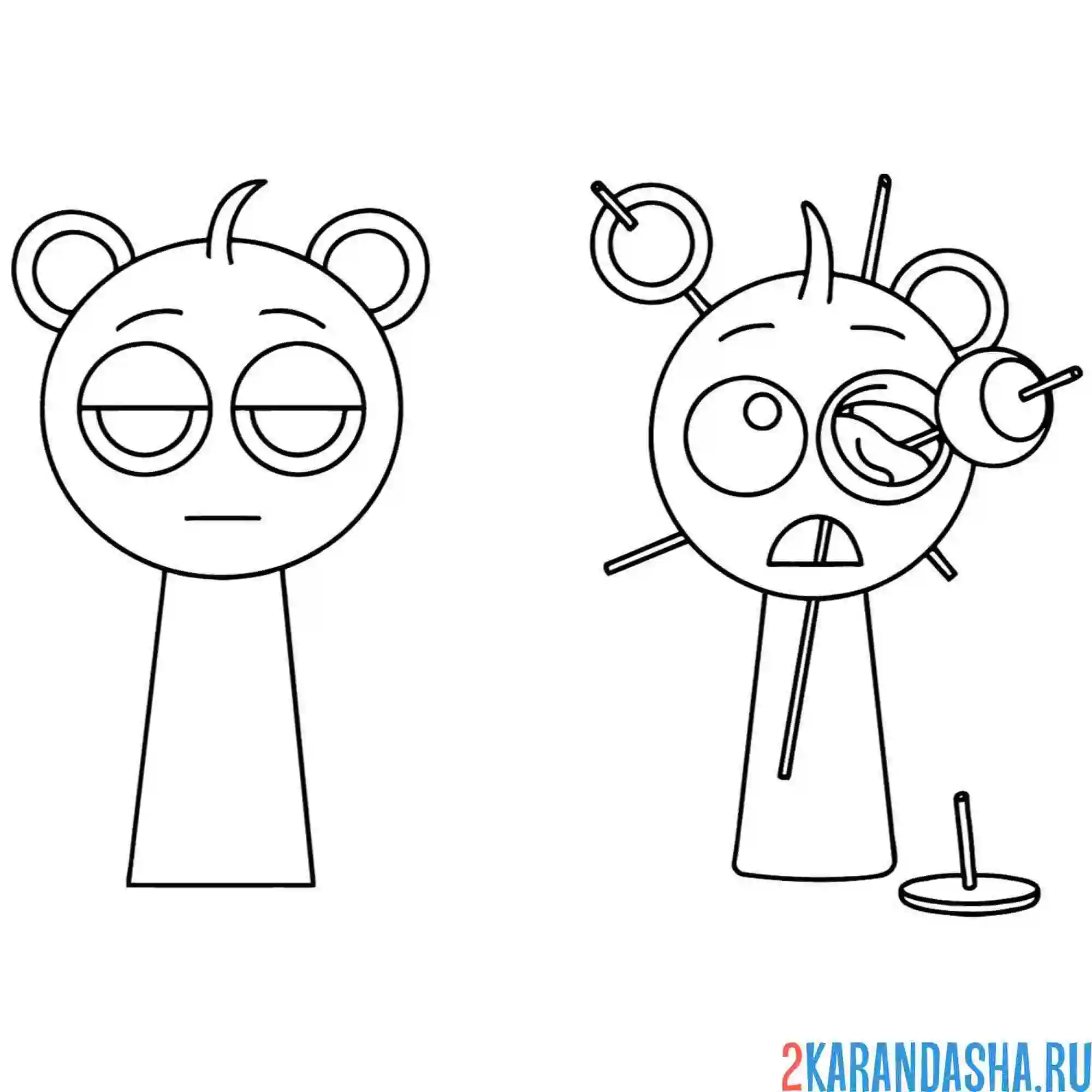 Раскраска спрунки sky blue (sky)