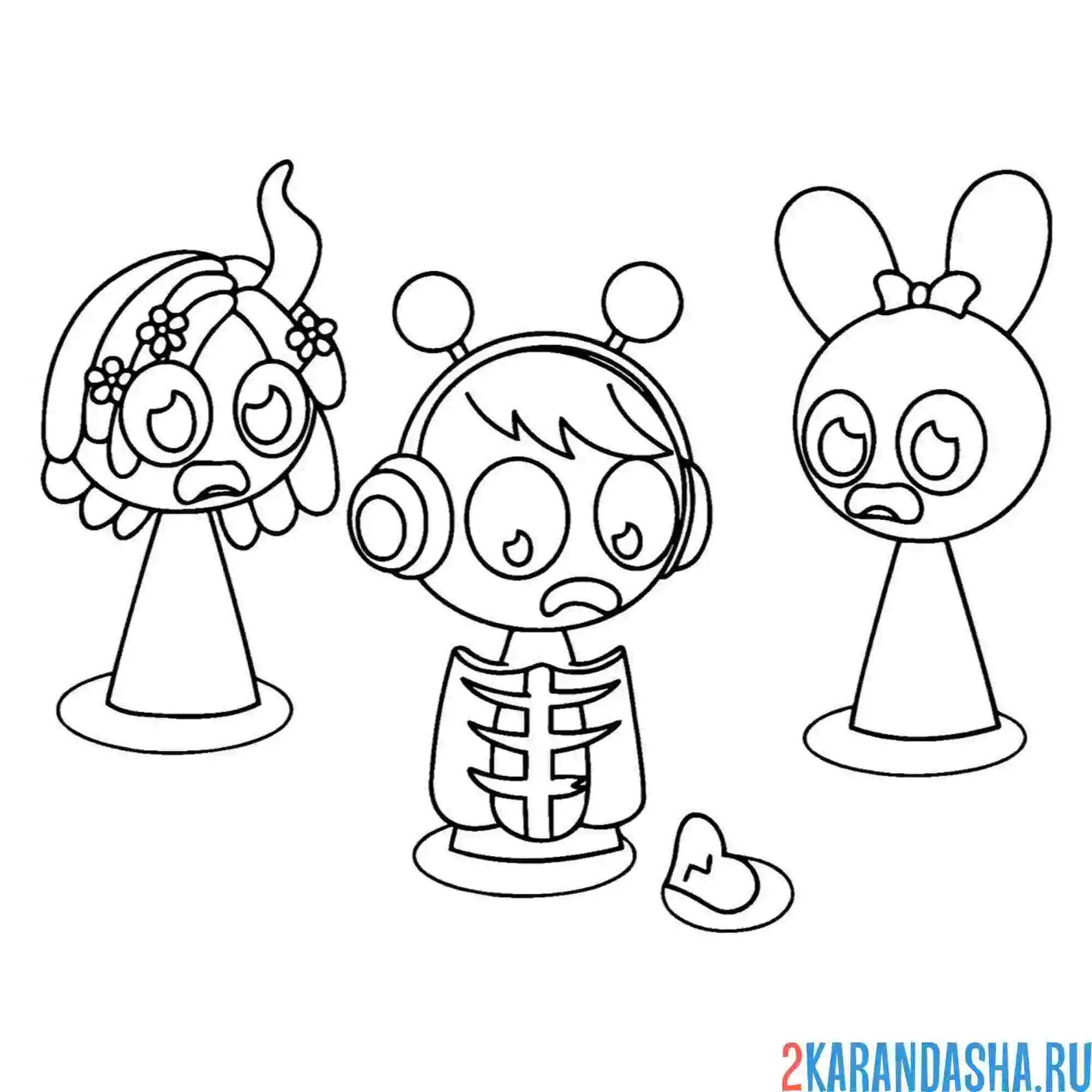 Раскраска спрунки играть