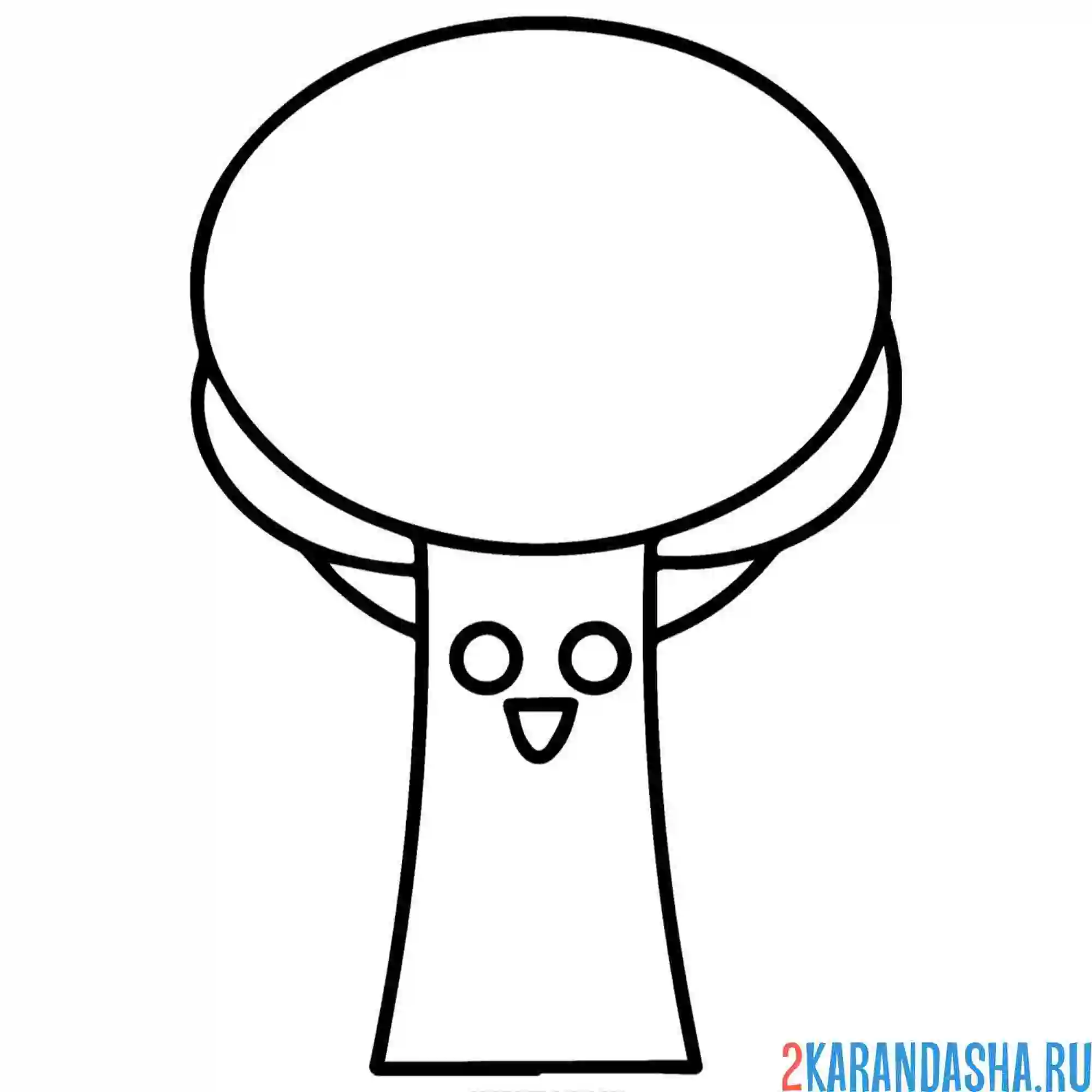 Раскраска спрунки мистер дерево