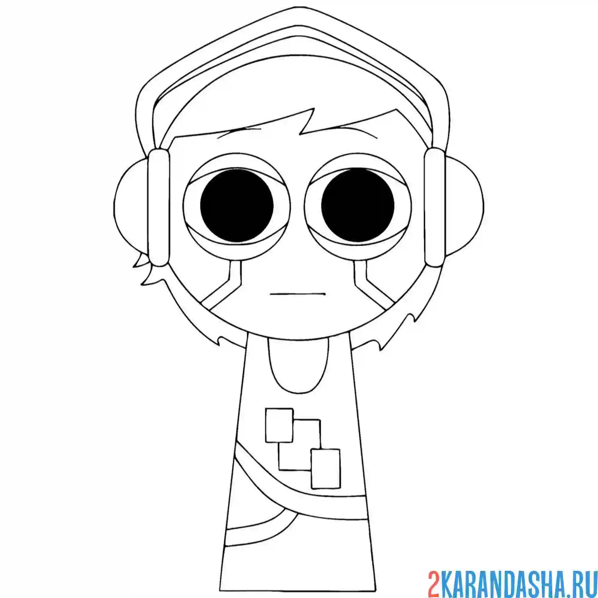 Раскраска спрунки модификация персонажа