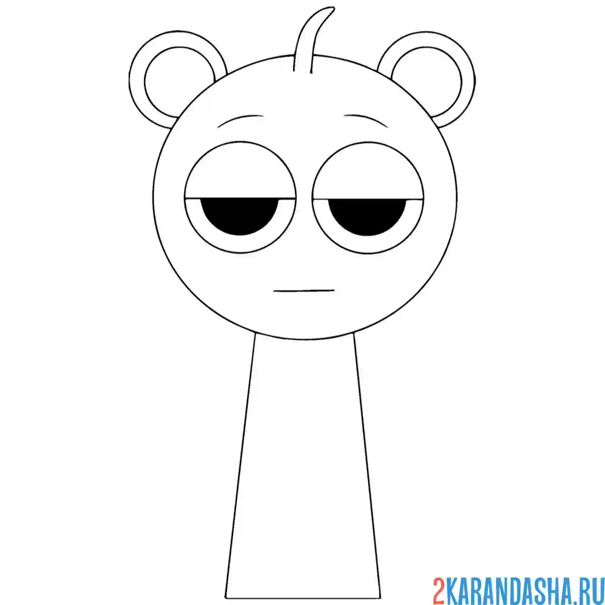 Раскраска скай блу спрунки