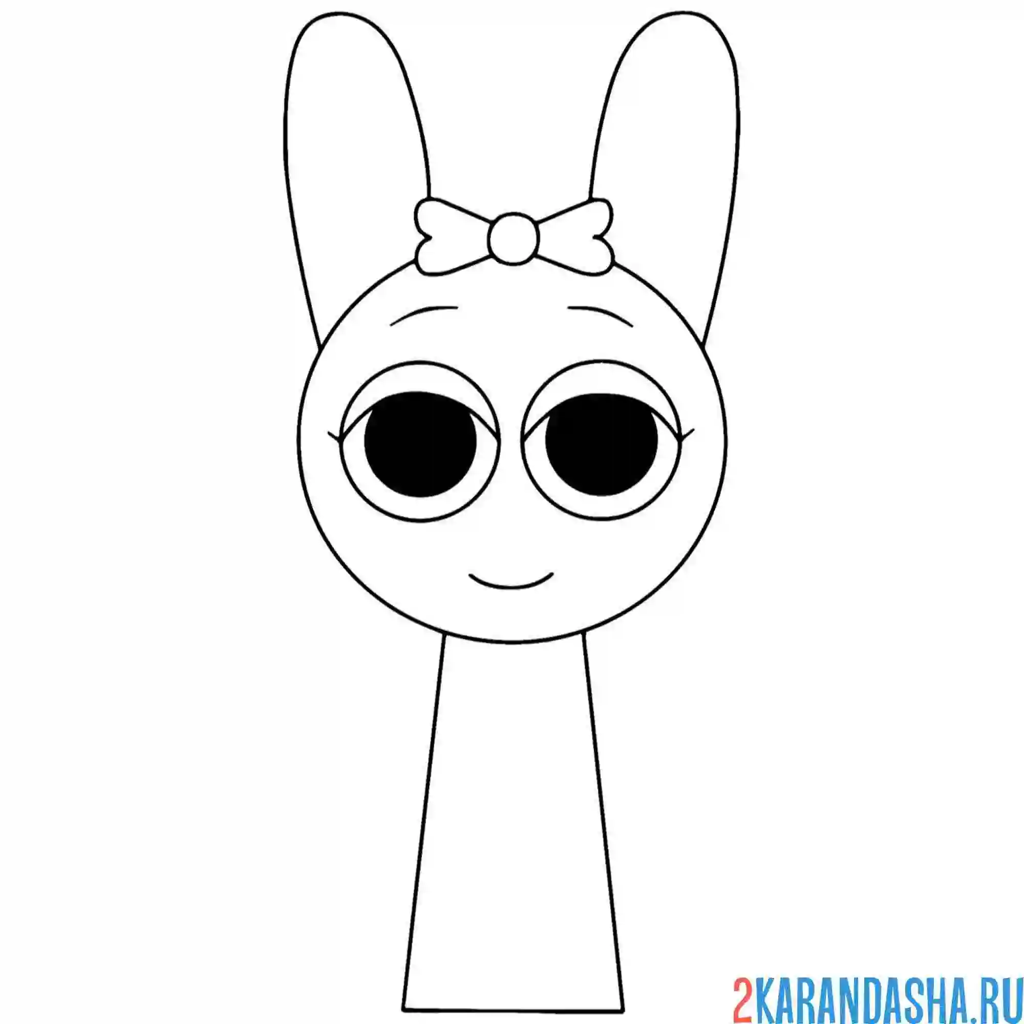 Раскраска спрунки пинк