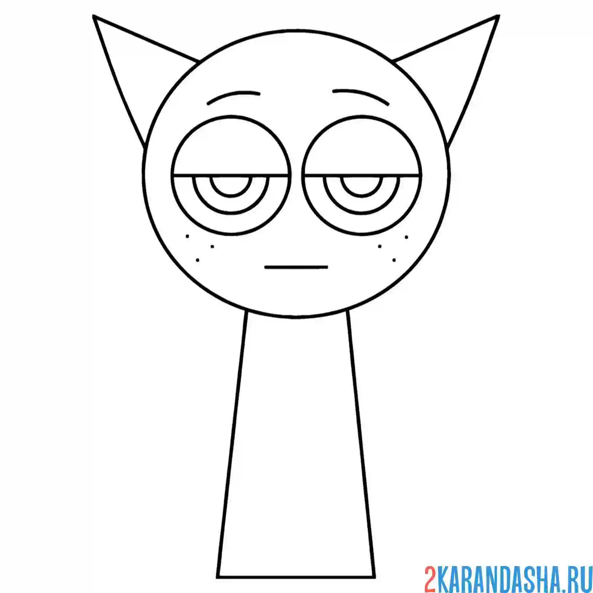 Раскраска gray спрунки