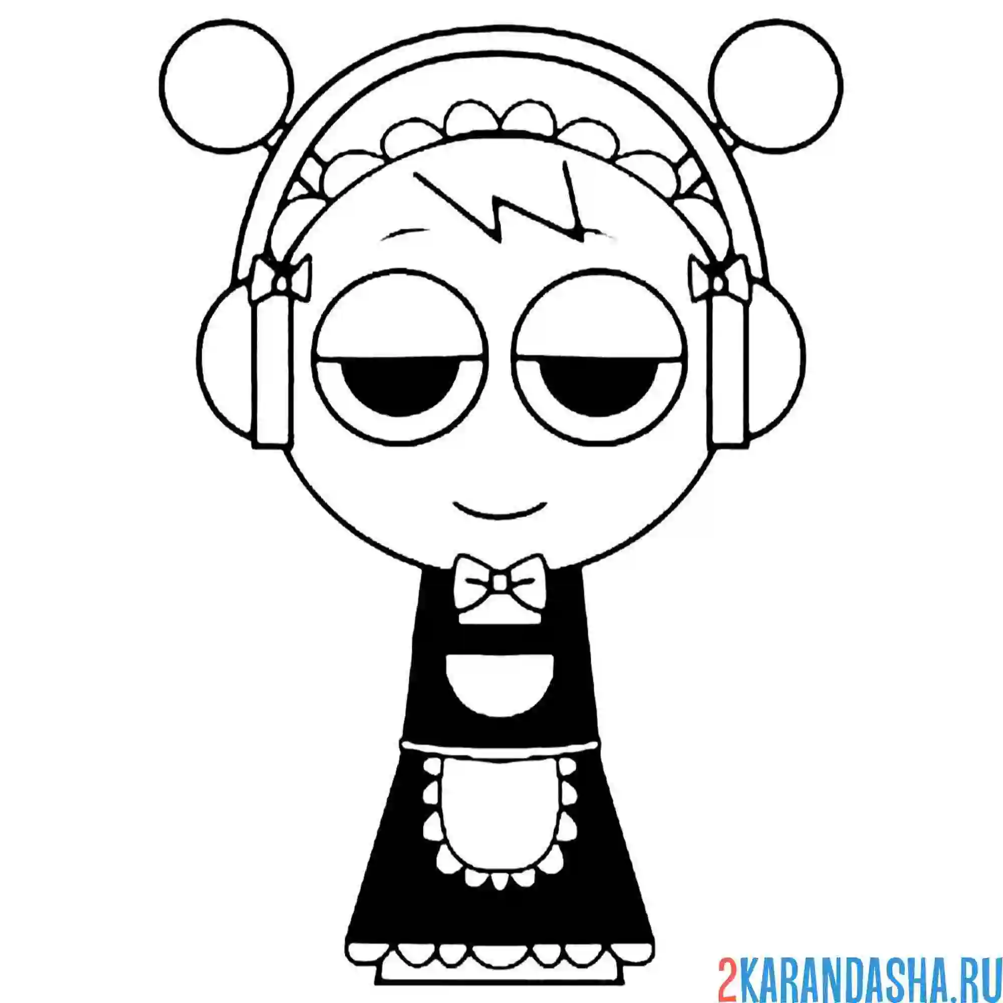 Раскраска одежда для спрунки