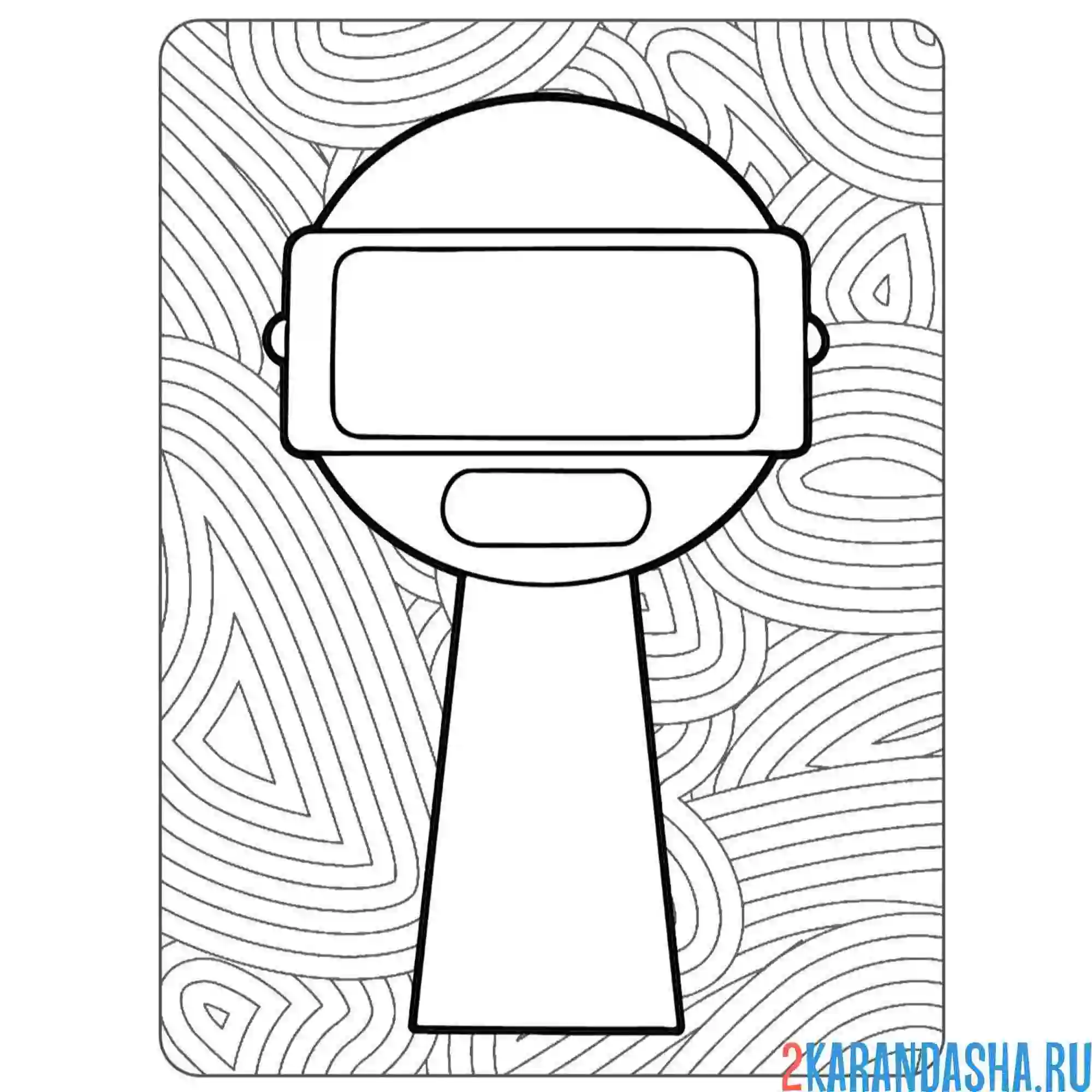 Раскраска спрунки gold (garnold) персонаж