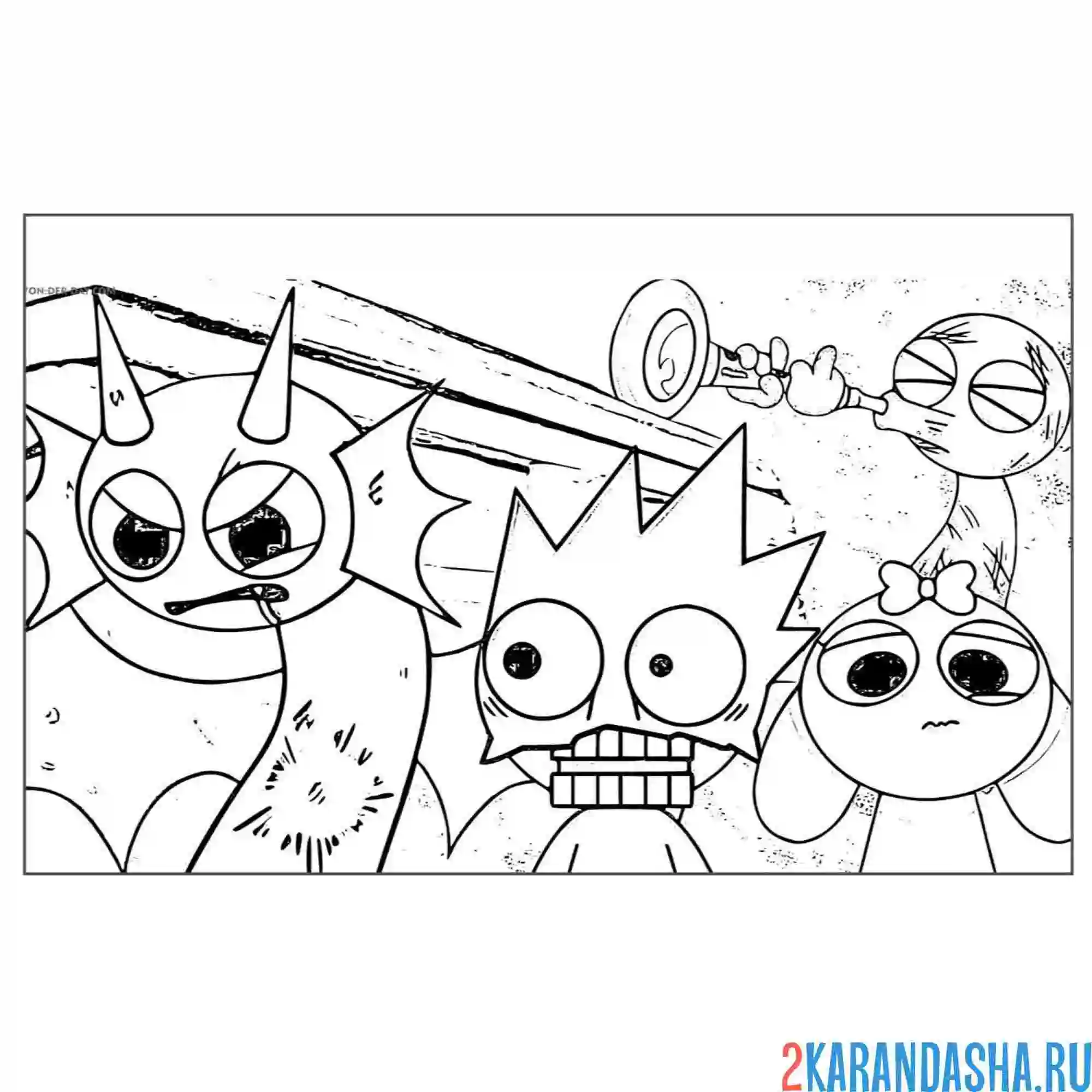 Раскраска спрунки момент