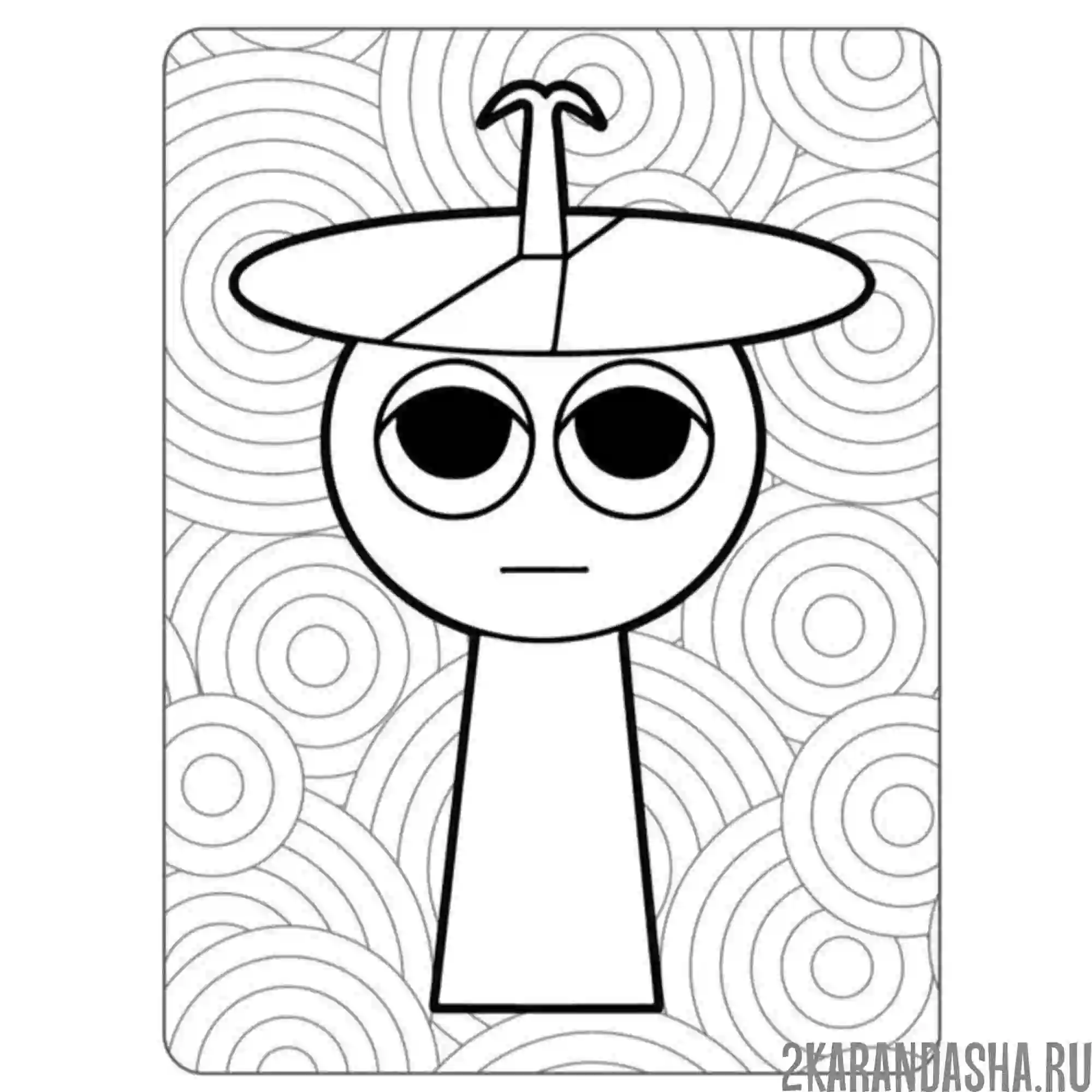 Раскраска спрунки silver (clukr) персонаж