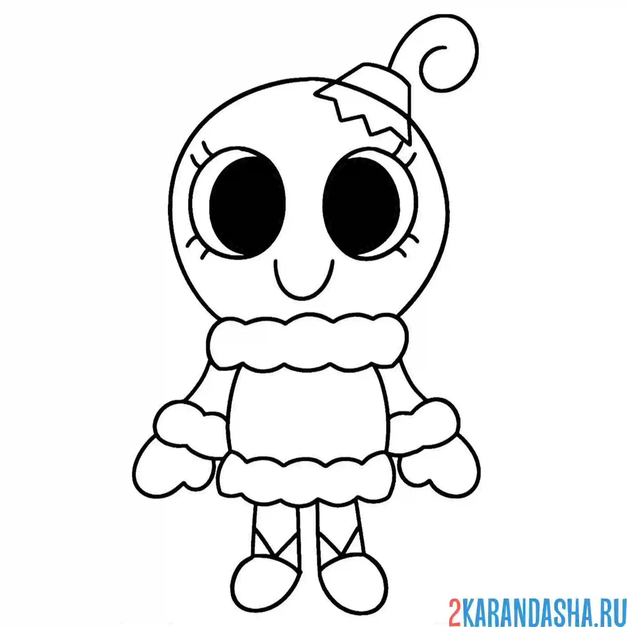 Раскраска мир денди бобетт