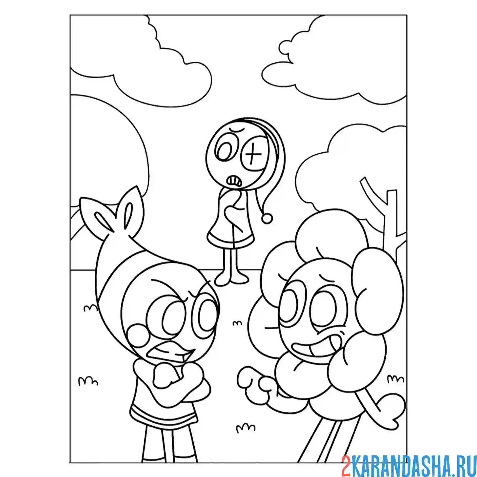 Раскраска из игры мир денди