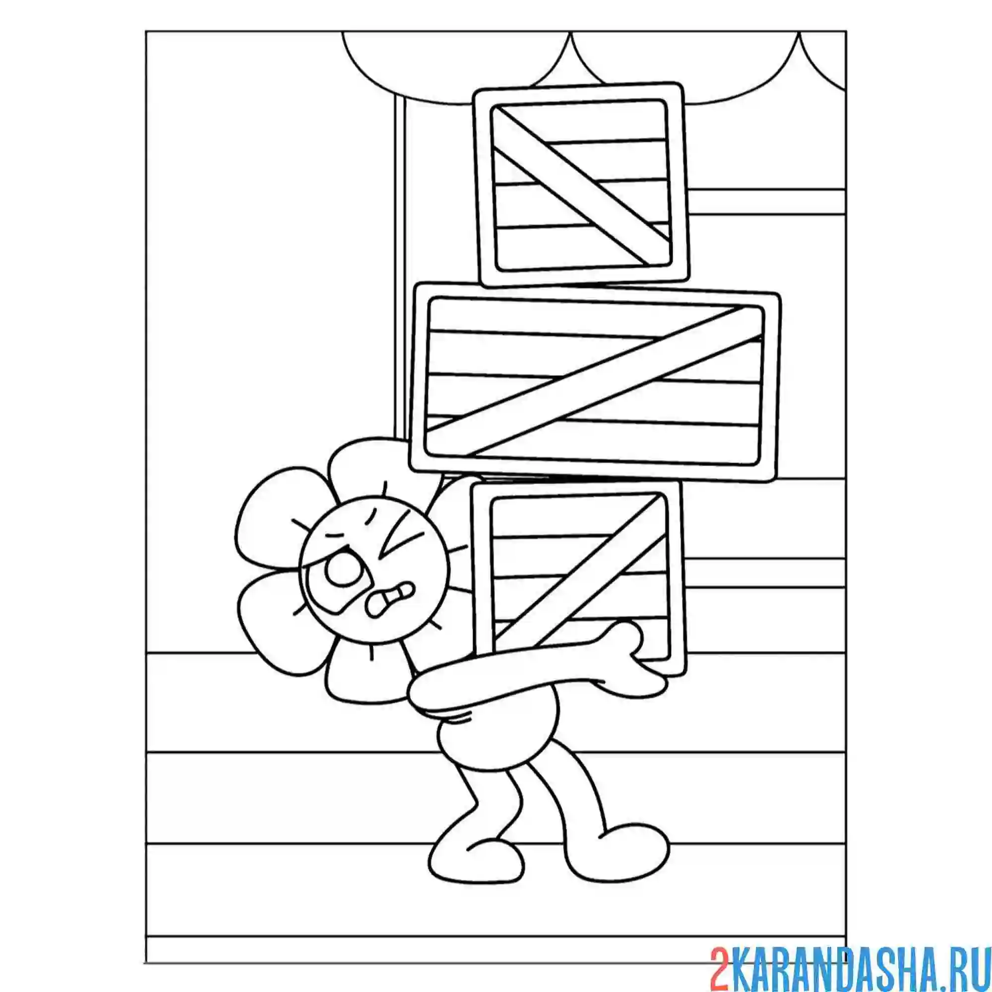 Раскраска денди тун мир денди