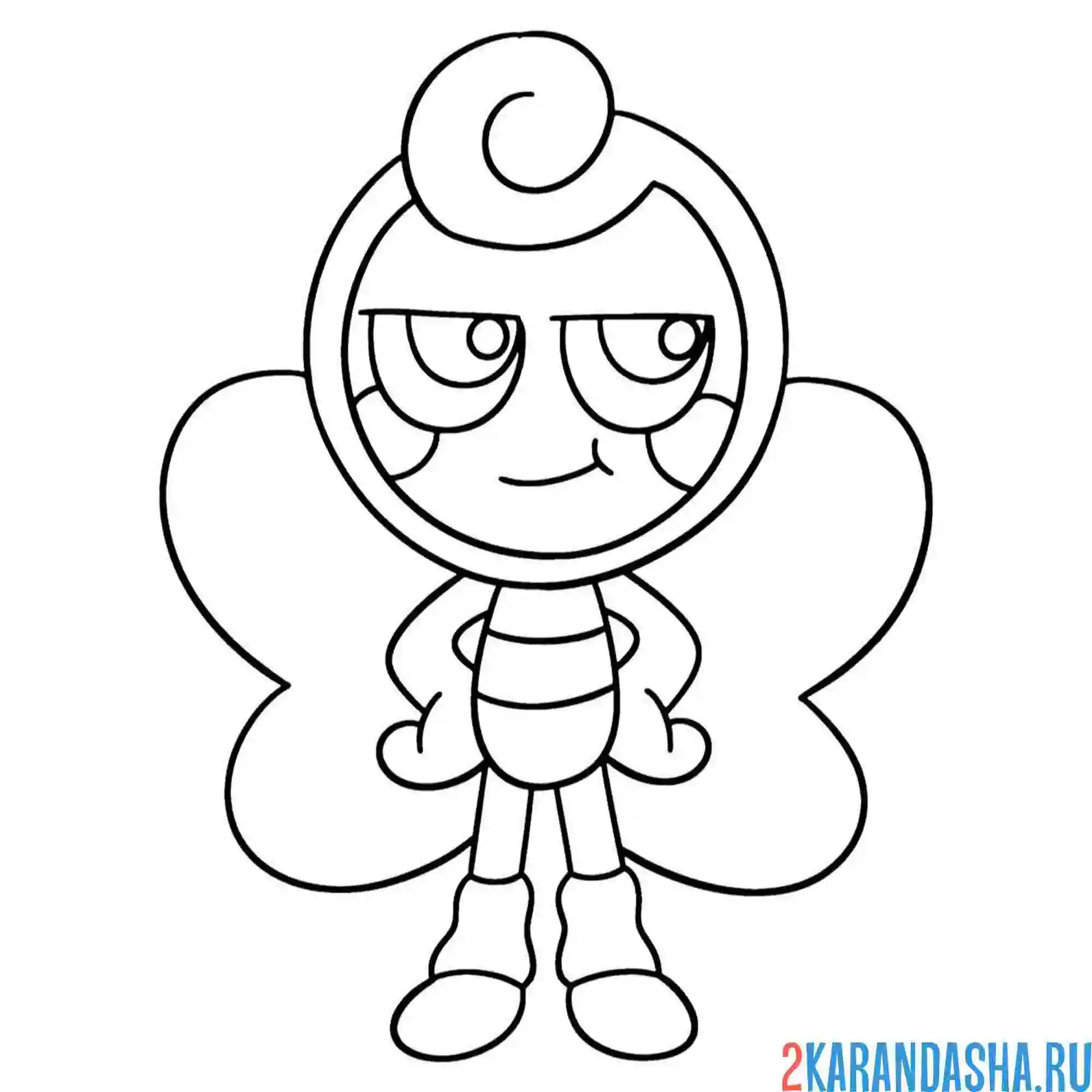 Раскраска мир денди глистен