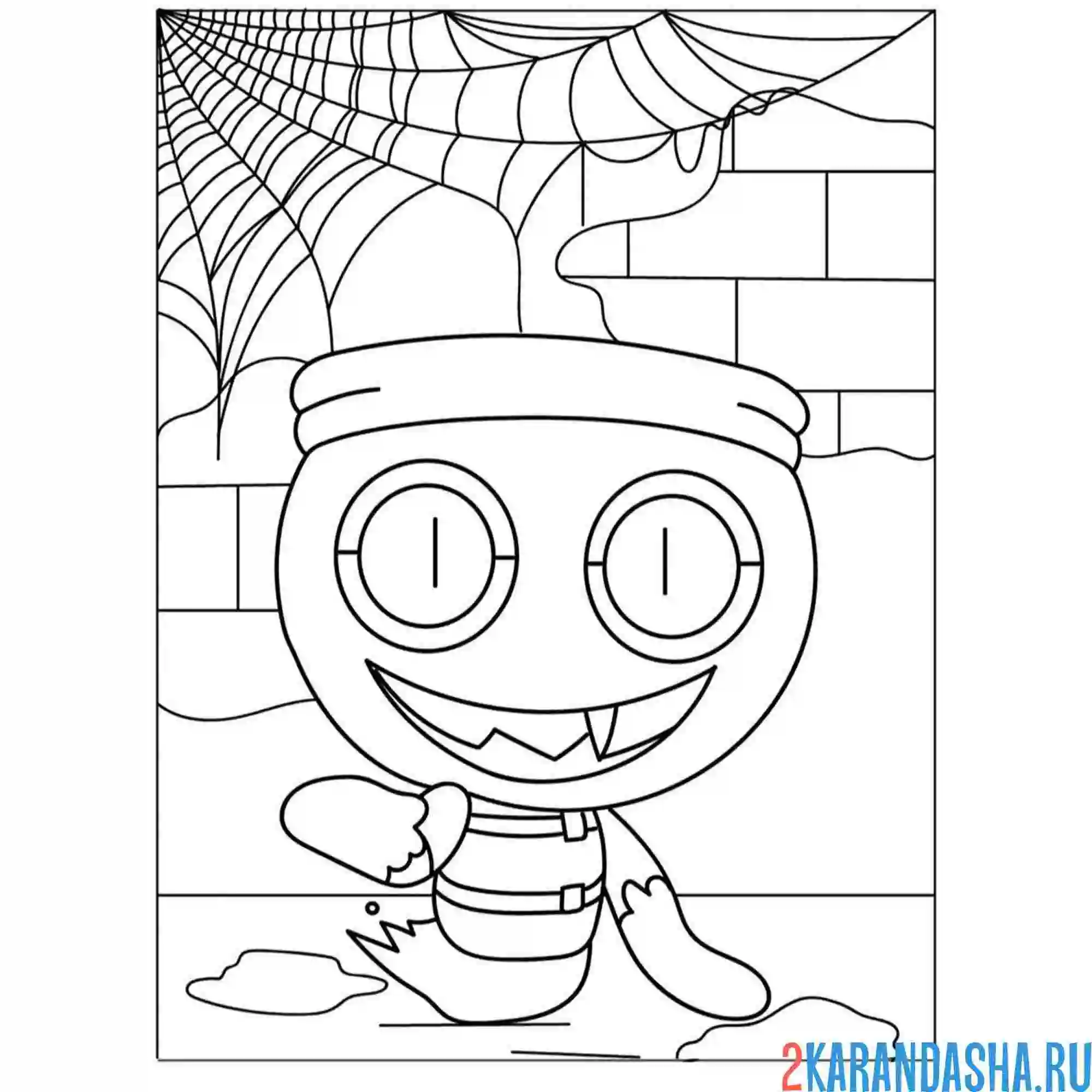 Раскраска мир денди dandy's world