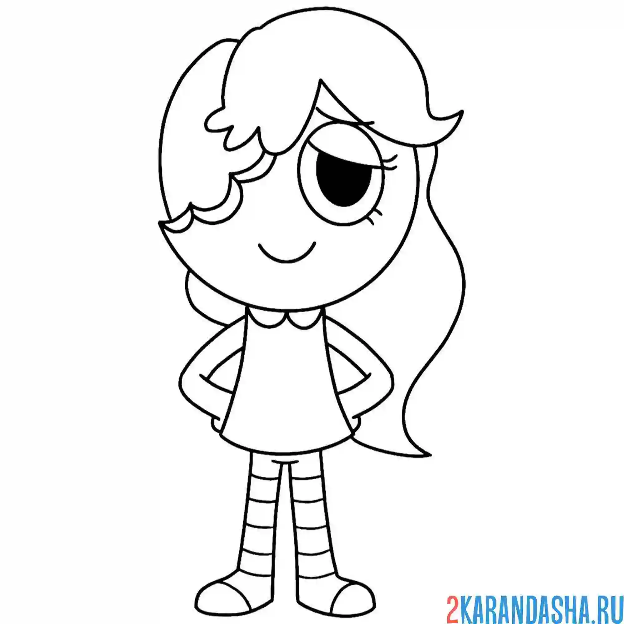 Раскраска джинджер мир денди