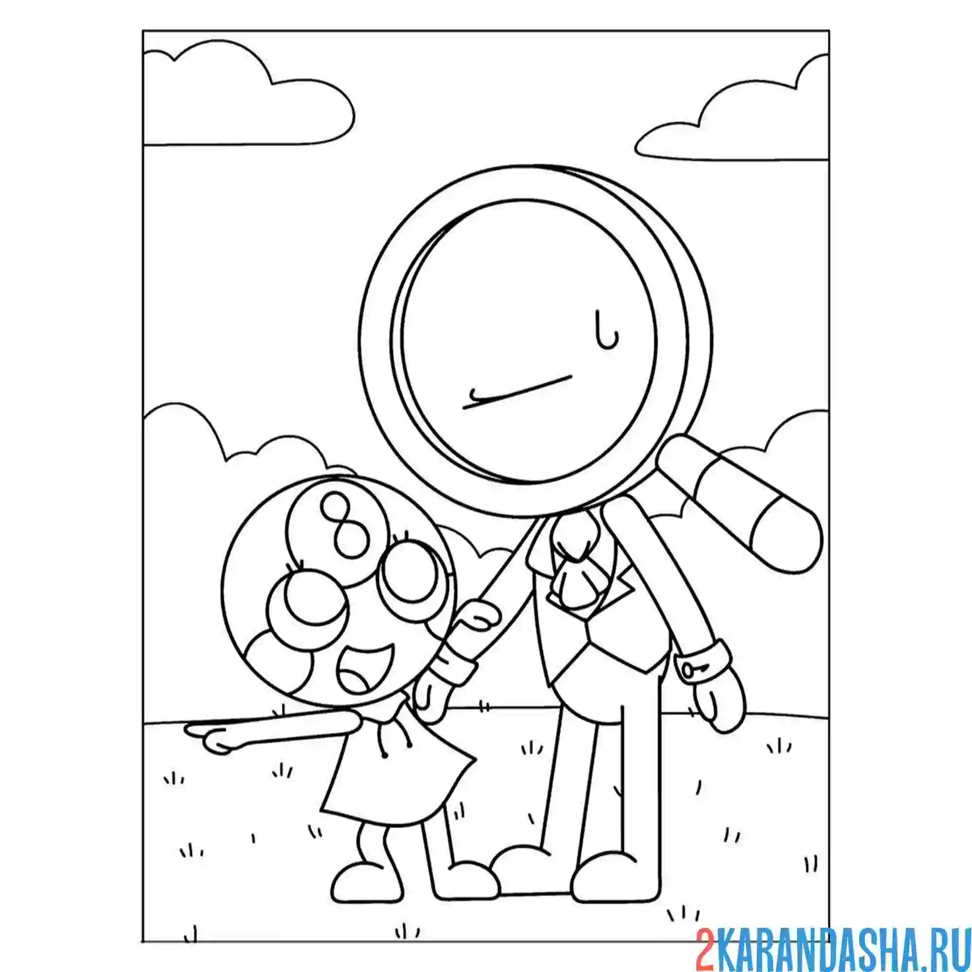 Раскраска игра dandy's world