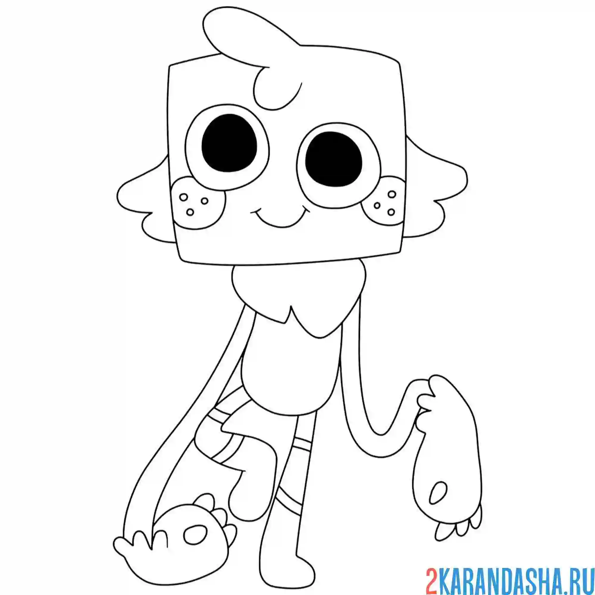 Раскраска смешной губ мир денди