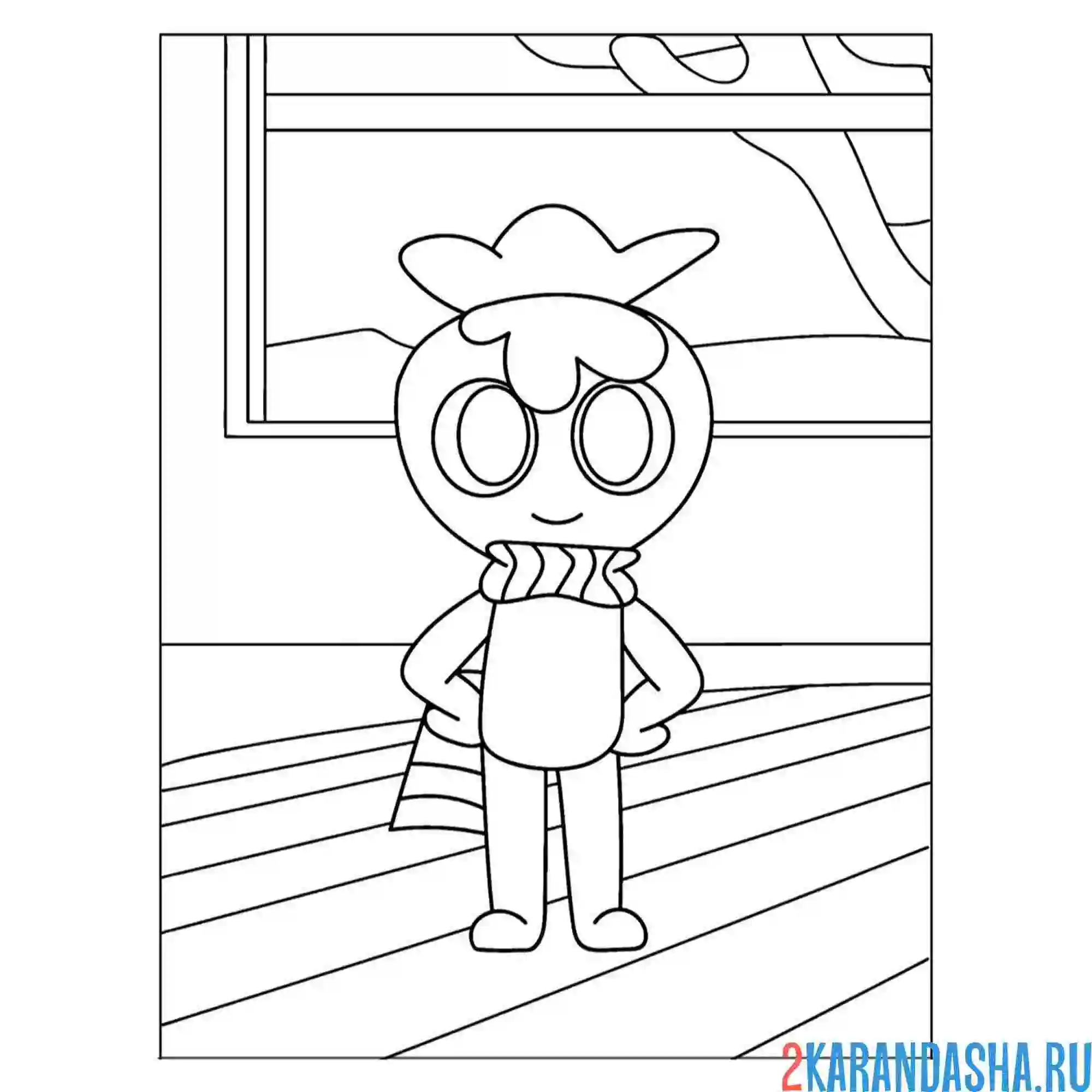 Раскраска мир денди кадр