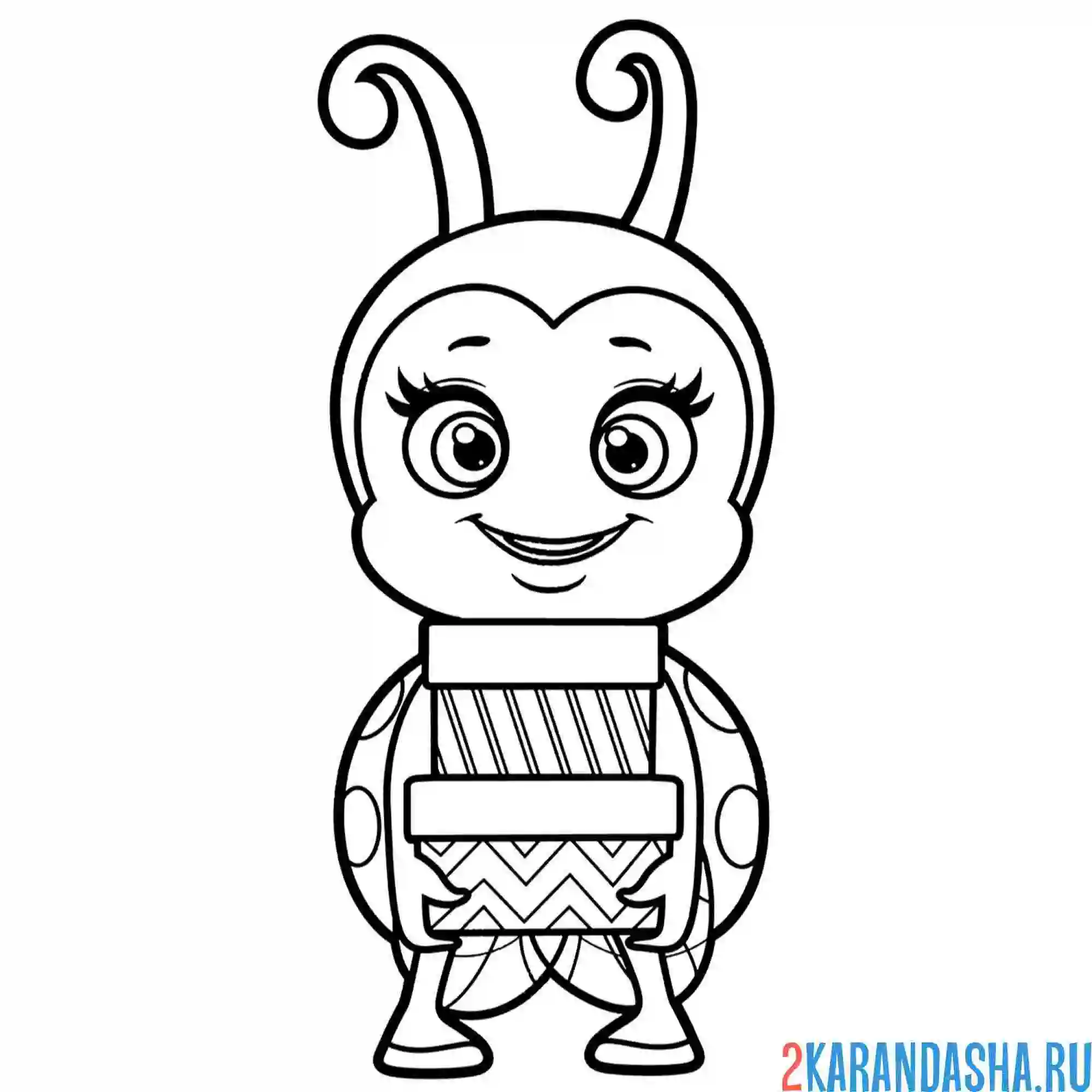 Раскраска божья коровка и подарочные коробки