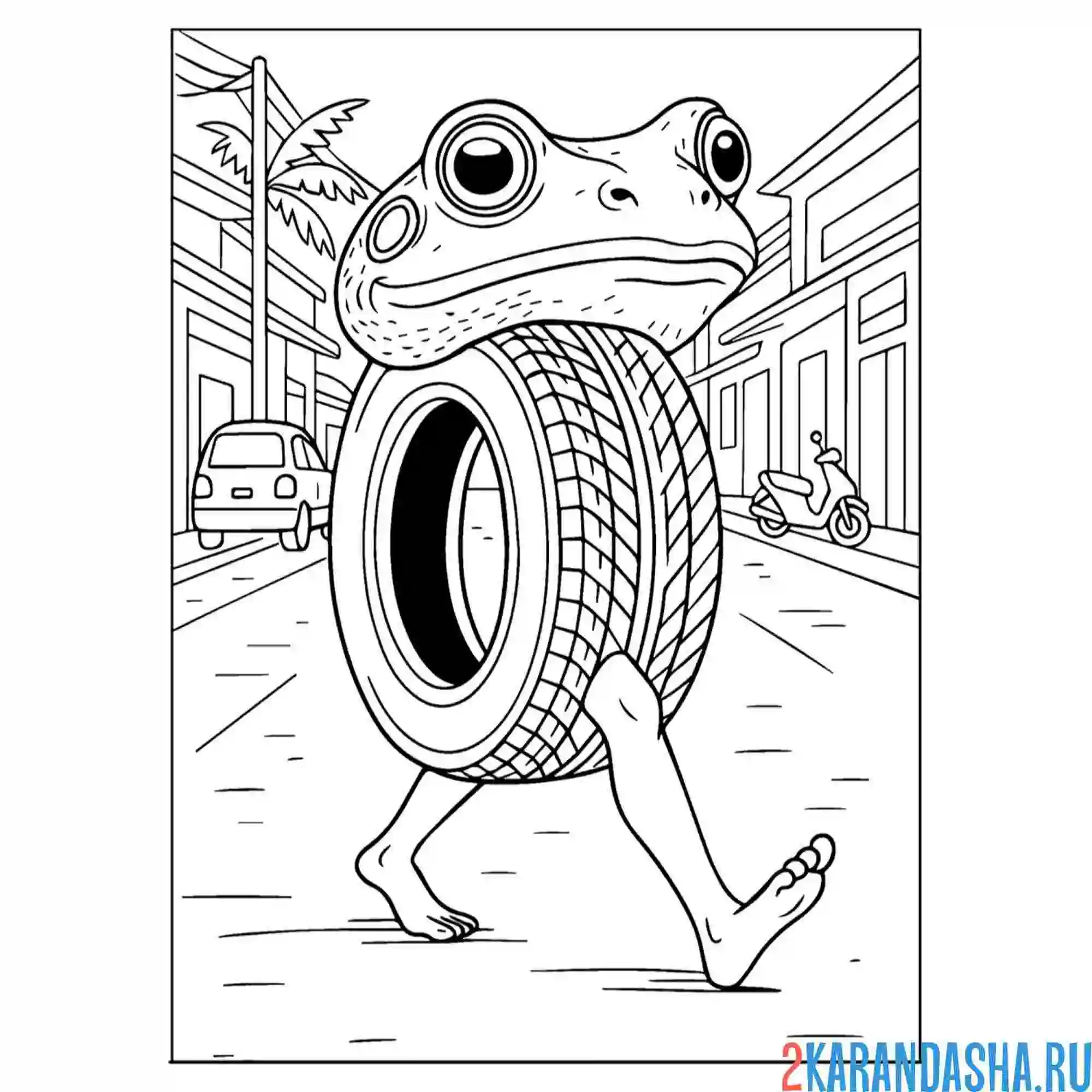 Раскраска бонека амбалабу итальянские животные