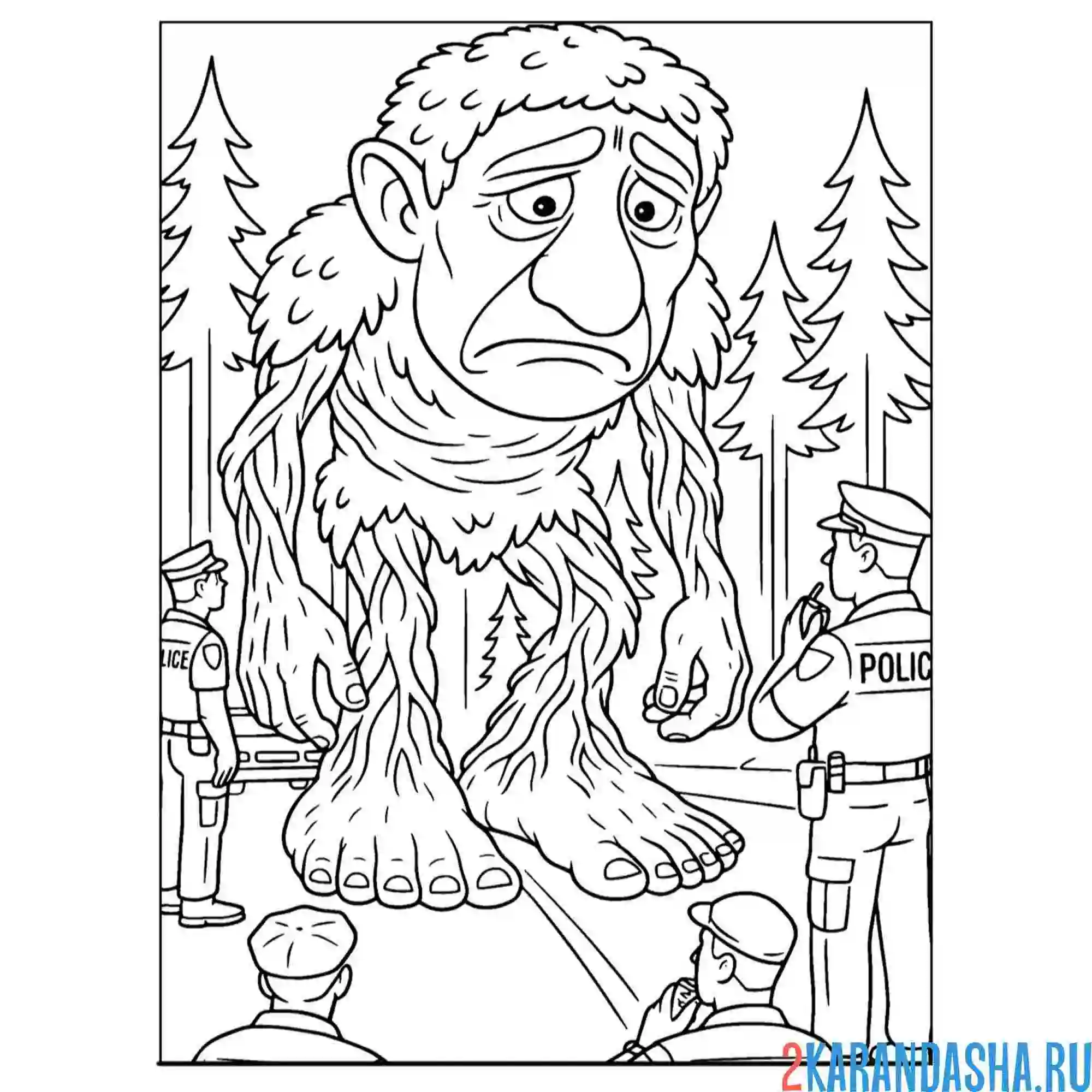 Раскраска brr-brr-patapim грустит