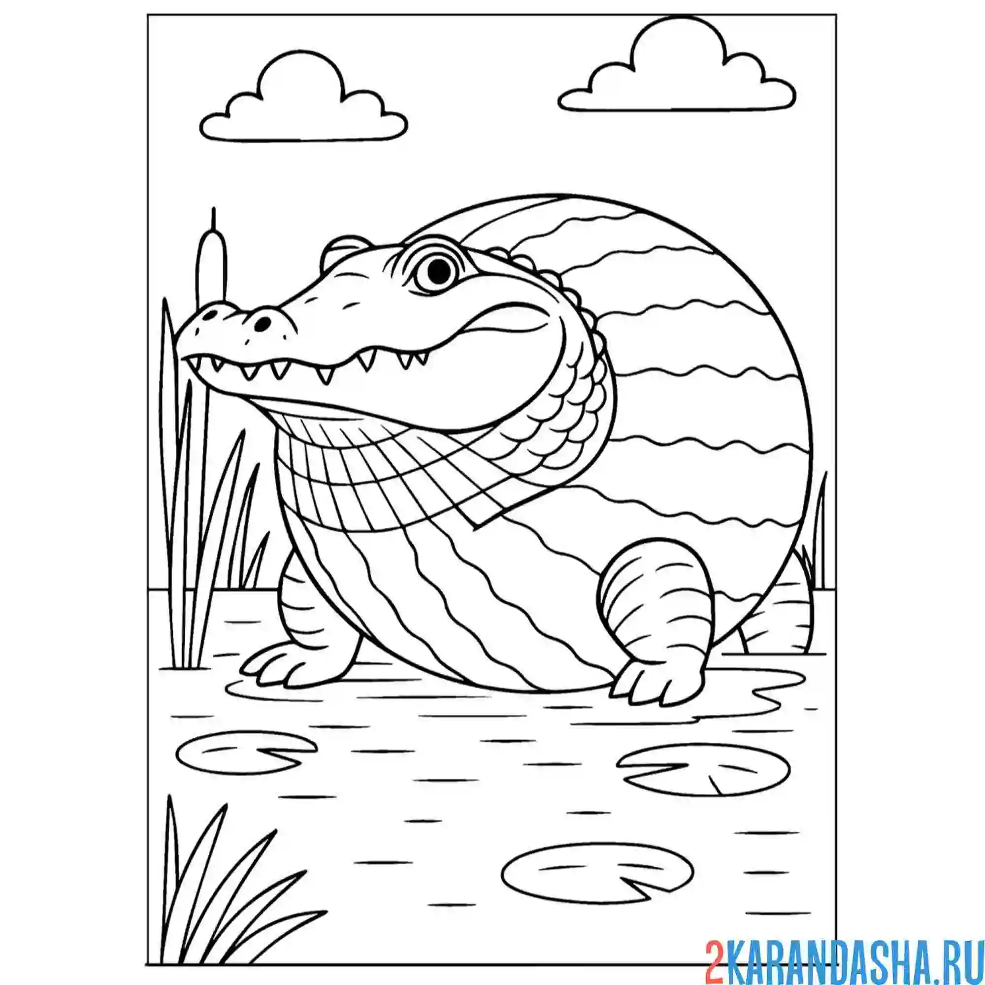 Раскраска глорбо фруттодрилло