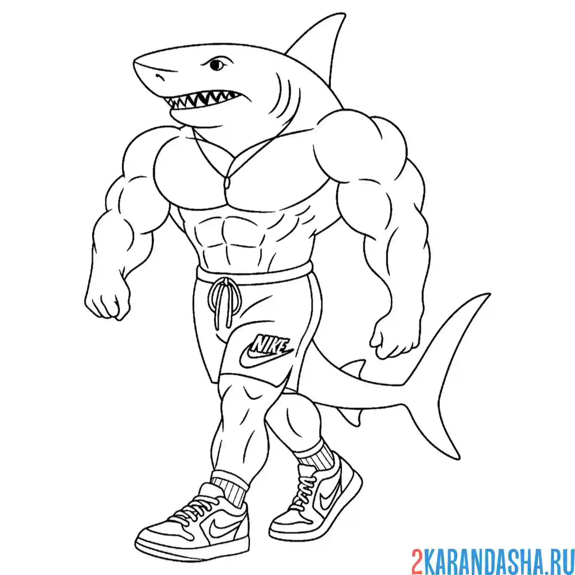 Раскраска тралалеро тралала