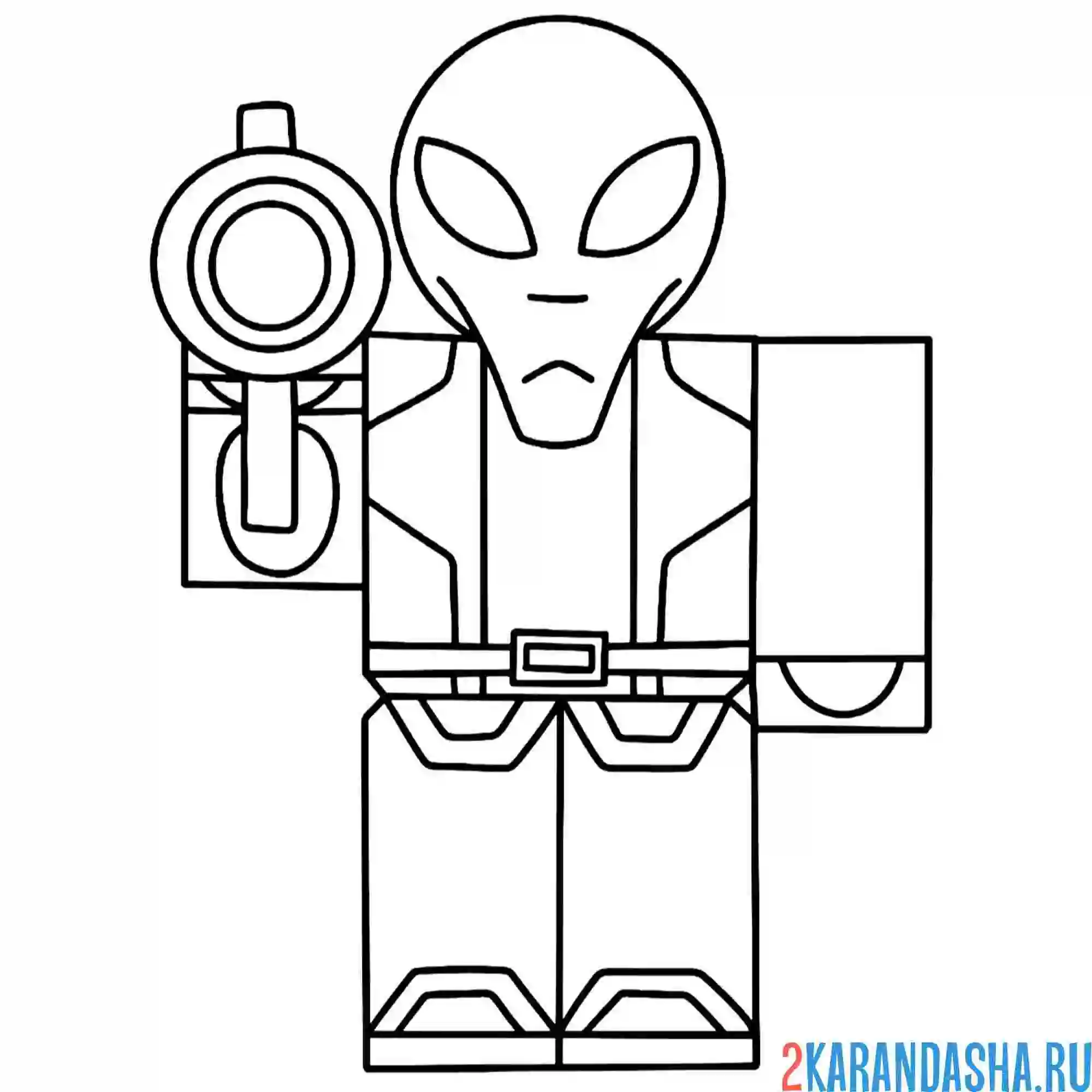 Раскраска 99 ночей в лесу alien