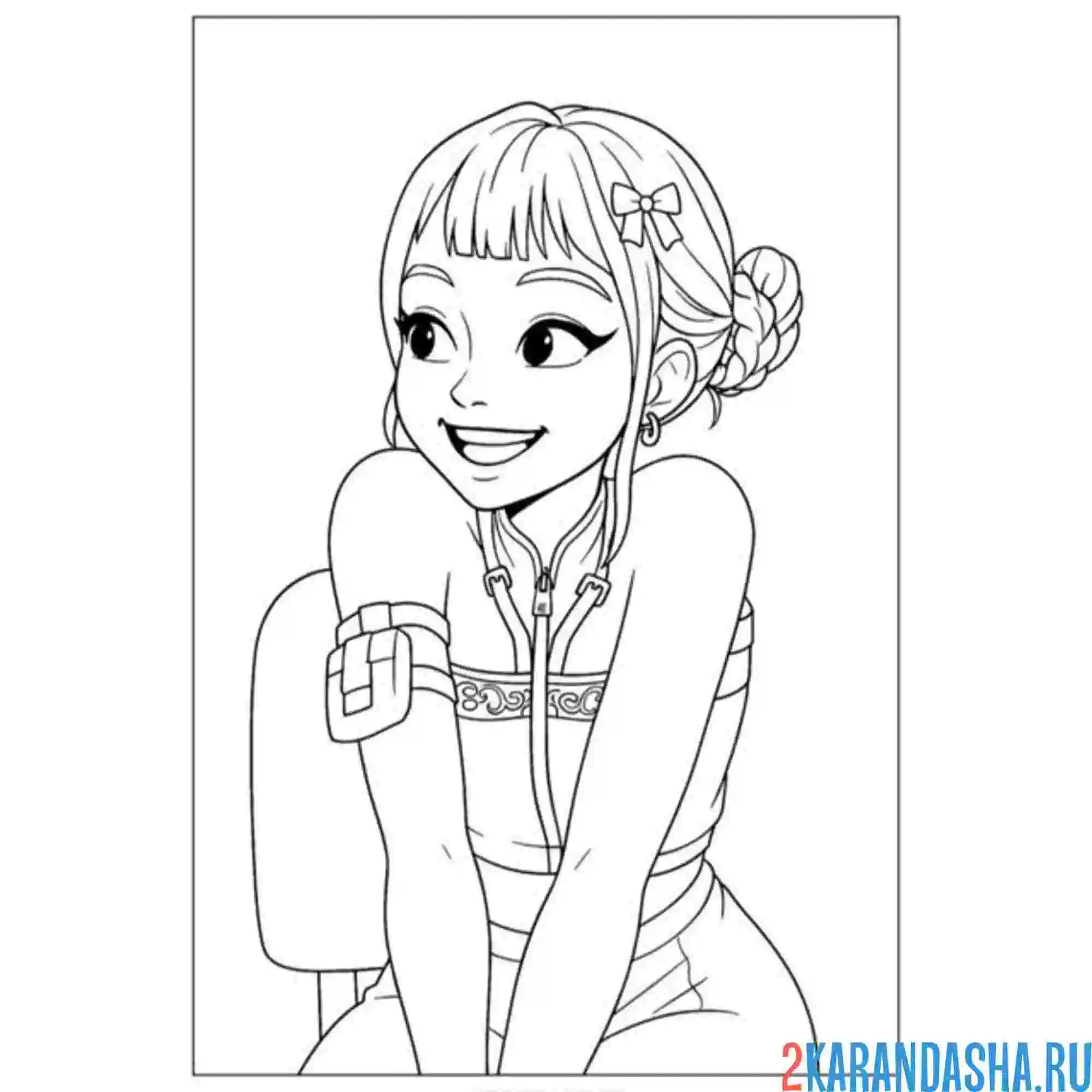 Раскраска зои из хантрикс