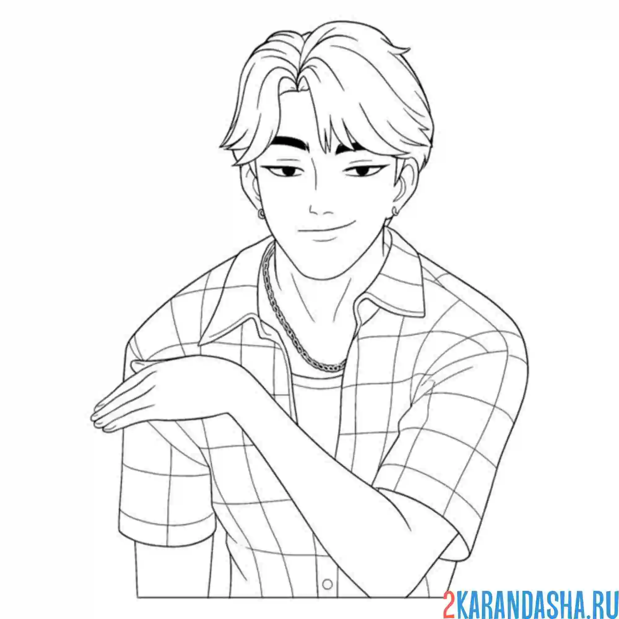 Раскраска джину kpop: demon hunters