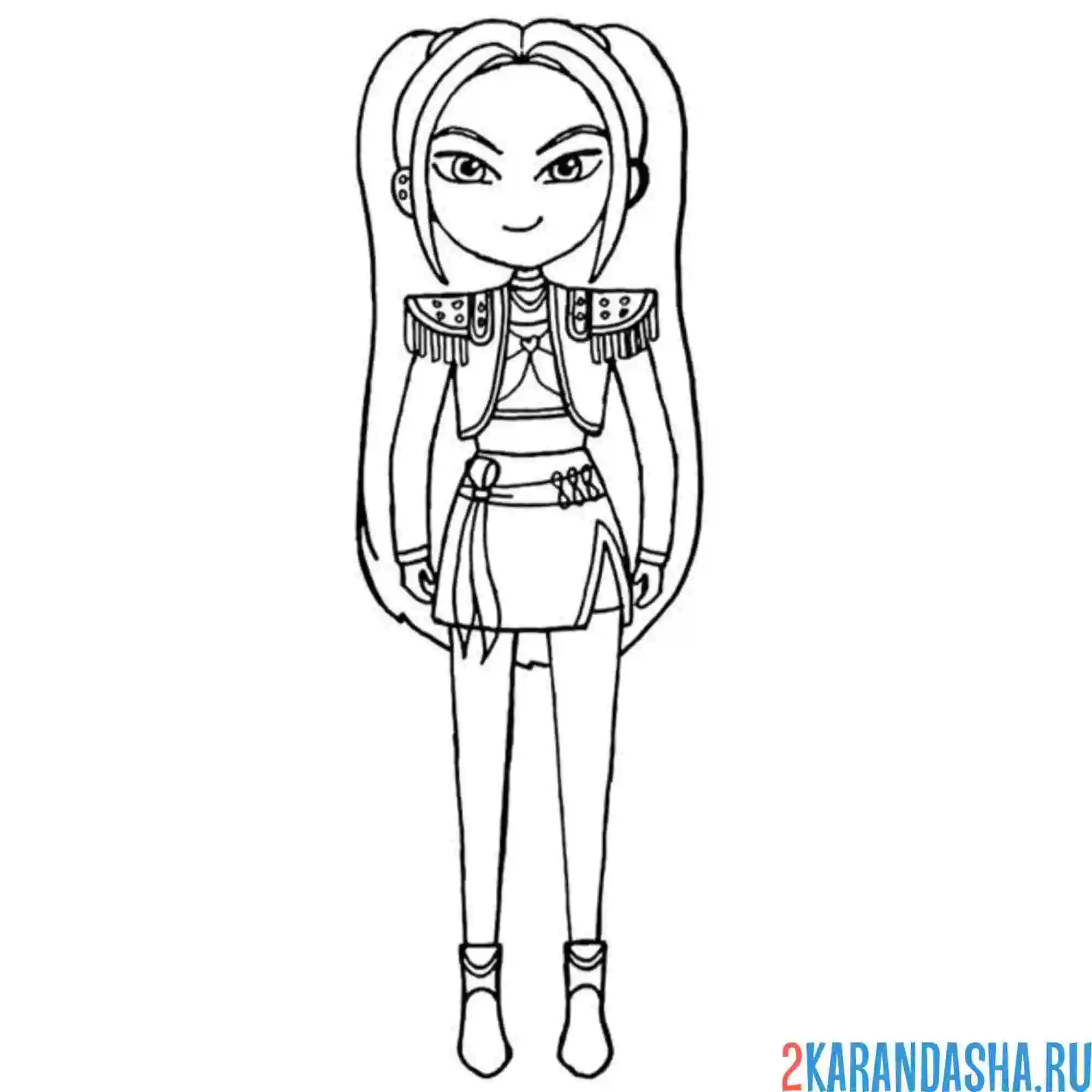 Раскраска руми персонаж хантрикс