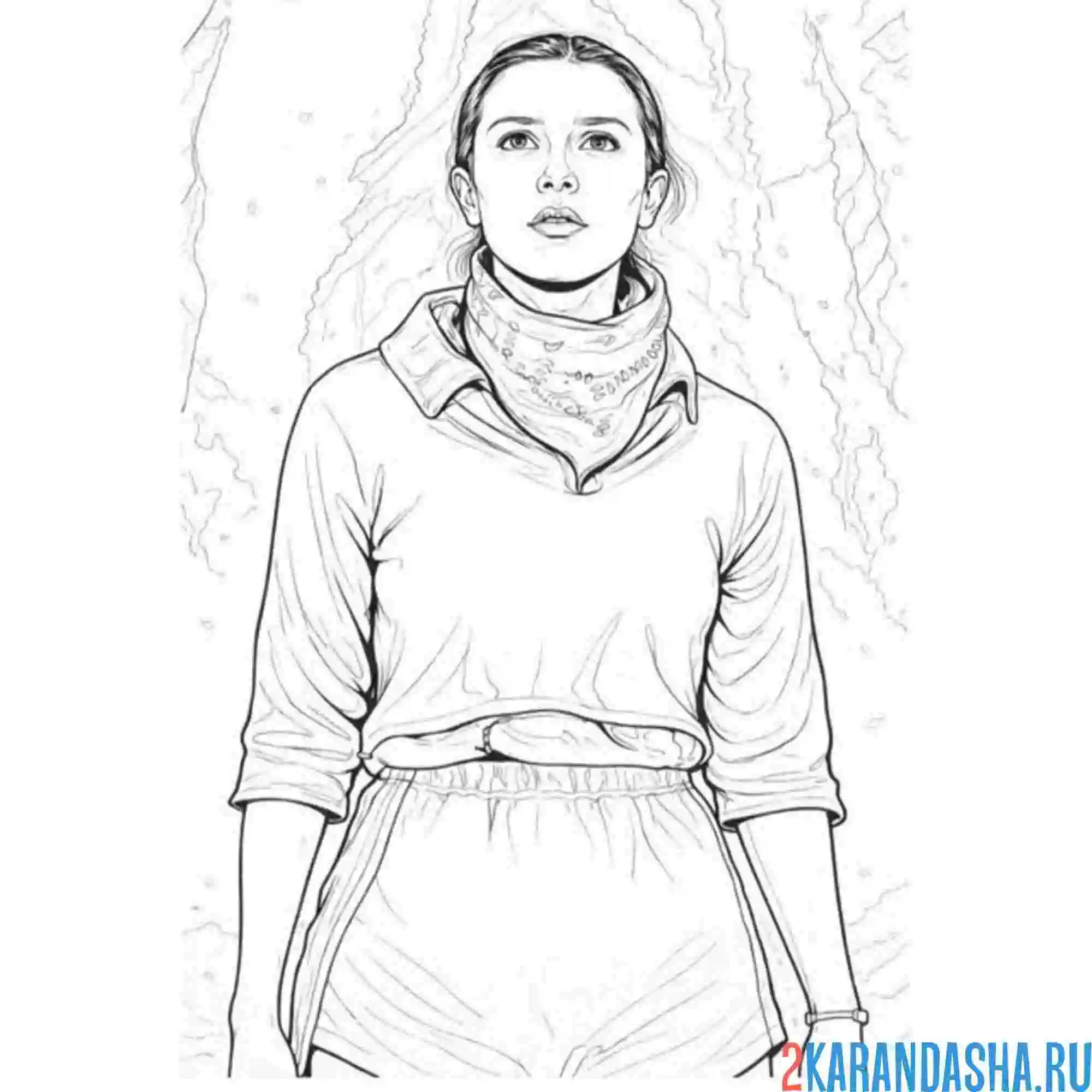 Раскраска 11 сериал осд (очень странные дела)