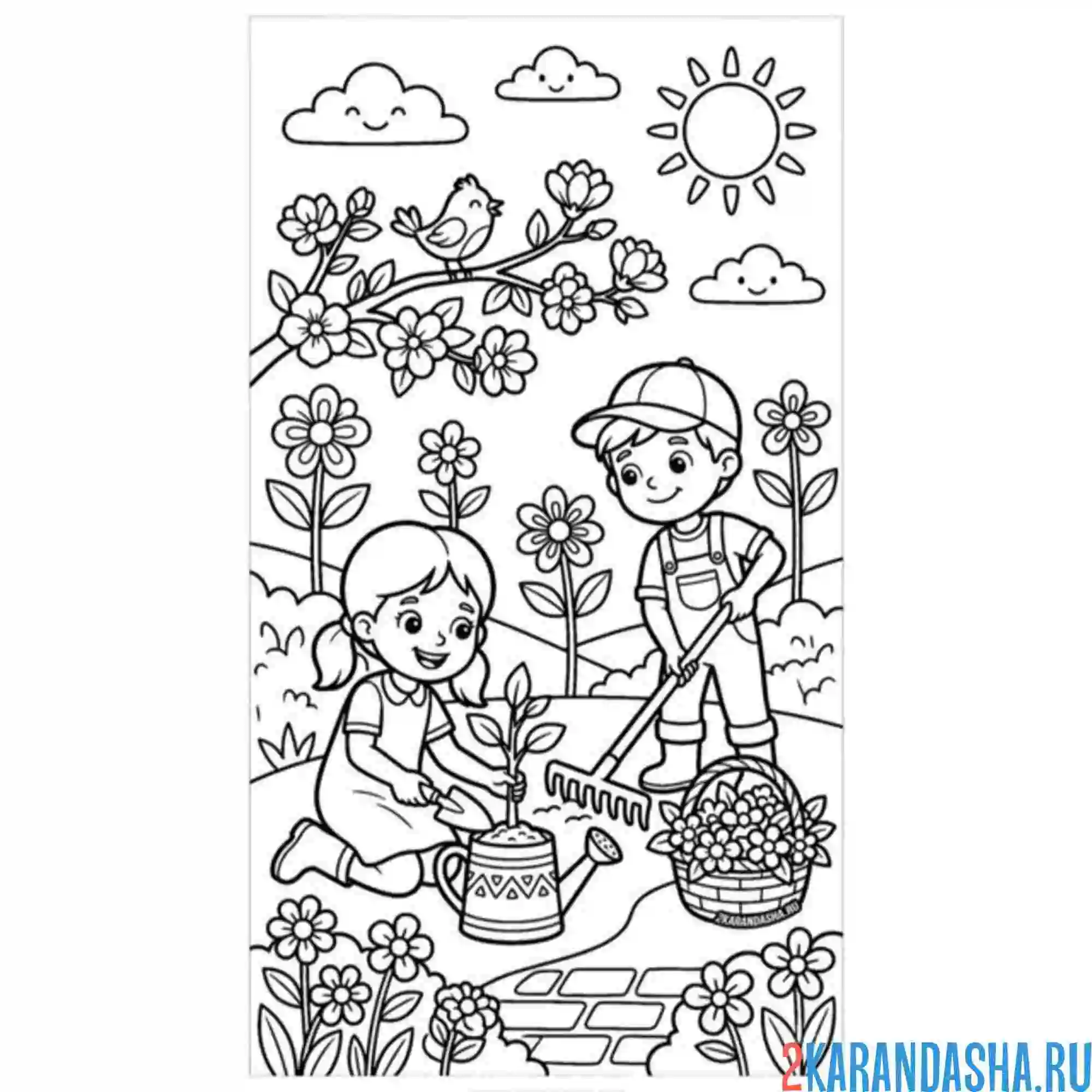 Раскраска 1 мая как символ труда